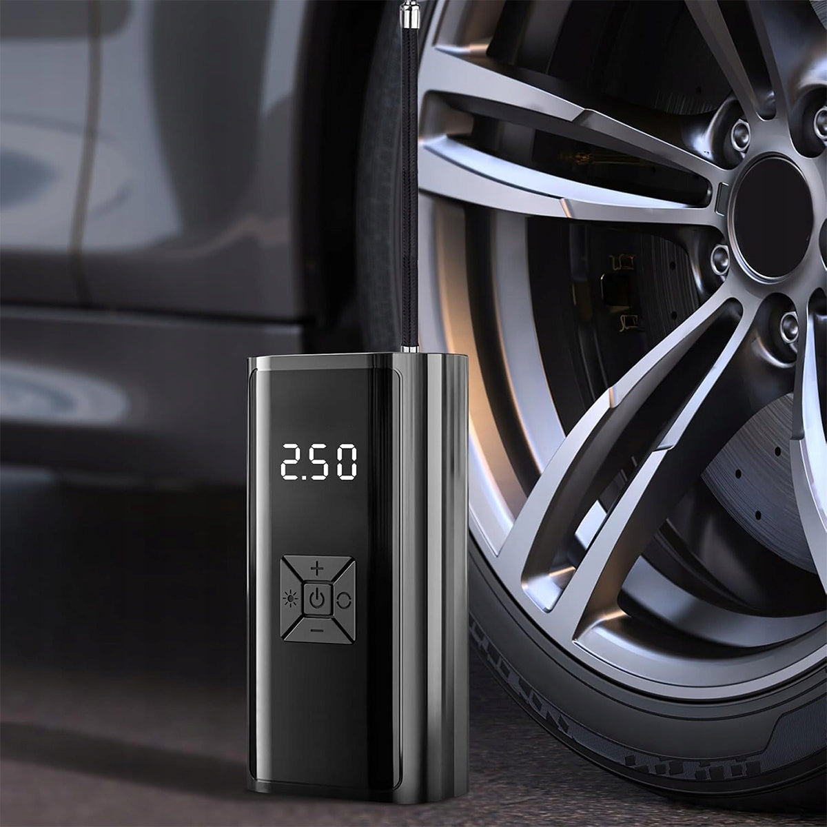 BICYCLE PUMP ELECTRIC CAR COMPRESSOR POWERBANK 9000mAh FLASHLIGHT Packaging status original