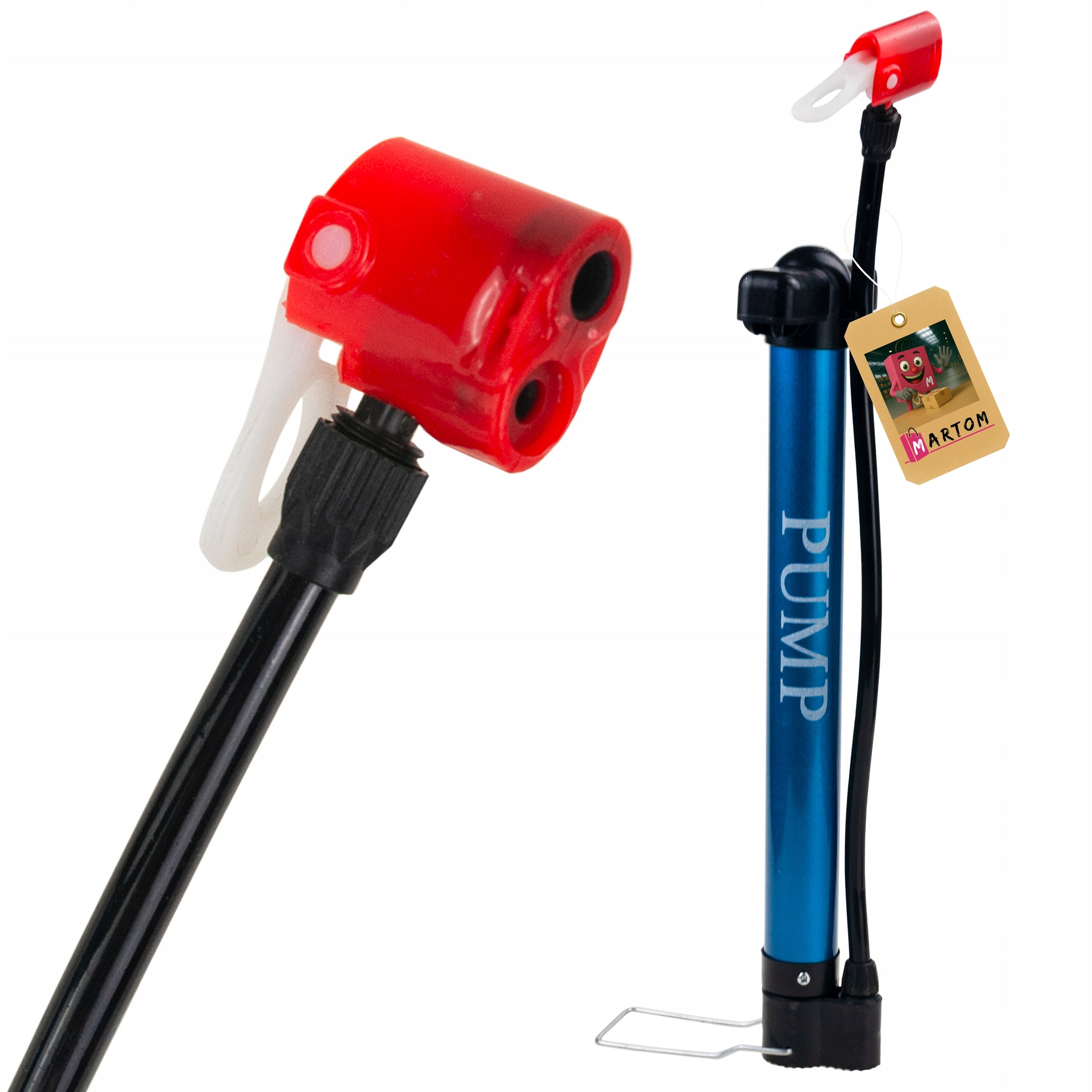 BICYCLE PUMP FOR BALL WITH HOSE for bicycle car valves