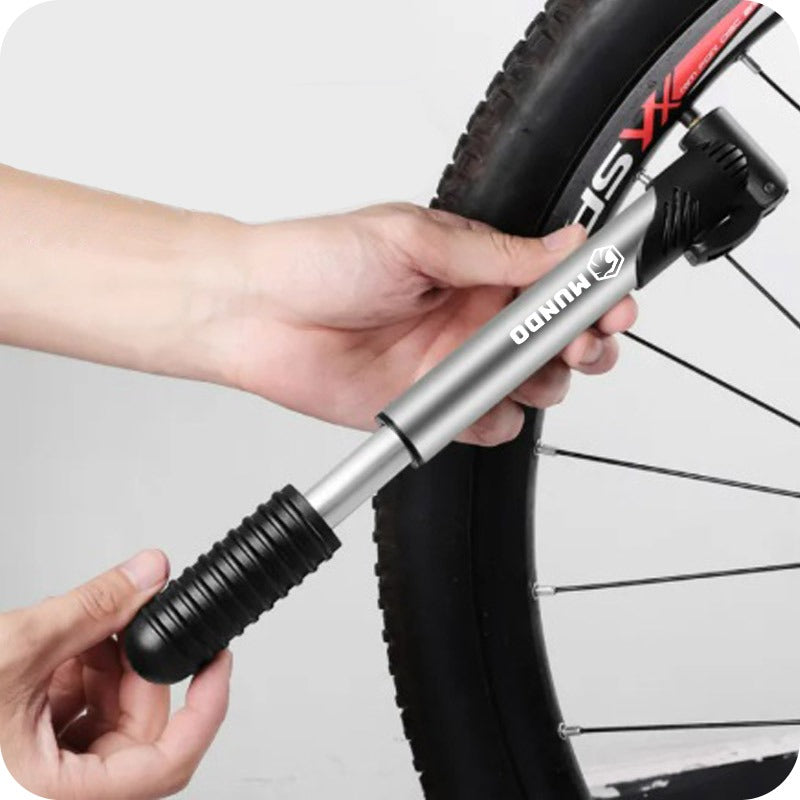 BICYCLE PUMP FOR BICYCLE MANUAL MINI TELESCOPIC SCHRADER PRESTA EFFICIENT Manufacturer code Pompka rowerowa MUNDO 13FN