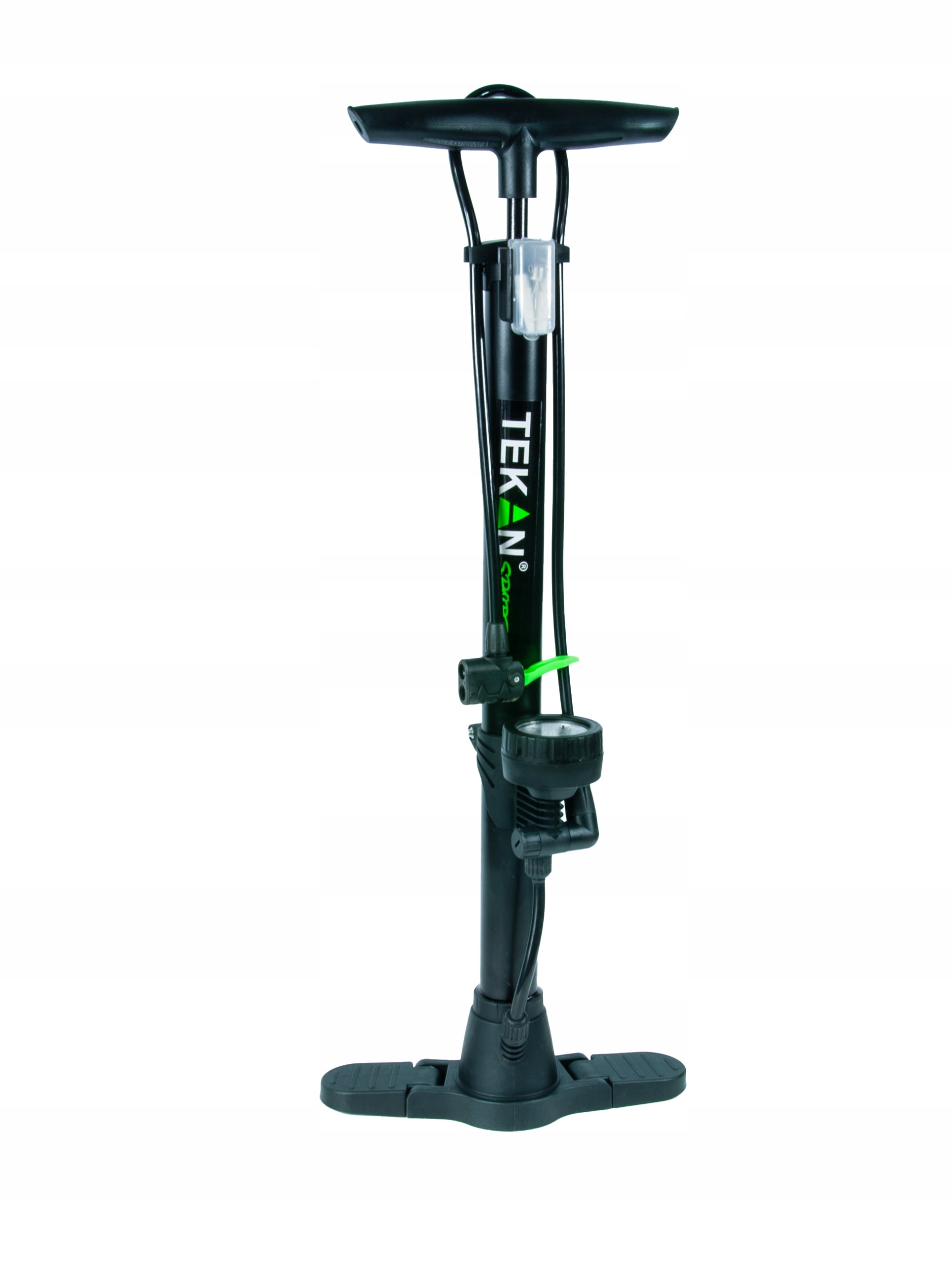BICYCLE PUMP HAND FLOOR FOOT PRESSURE GAUGE FOR BICYCLE MATTRESS BALL Color black