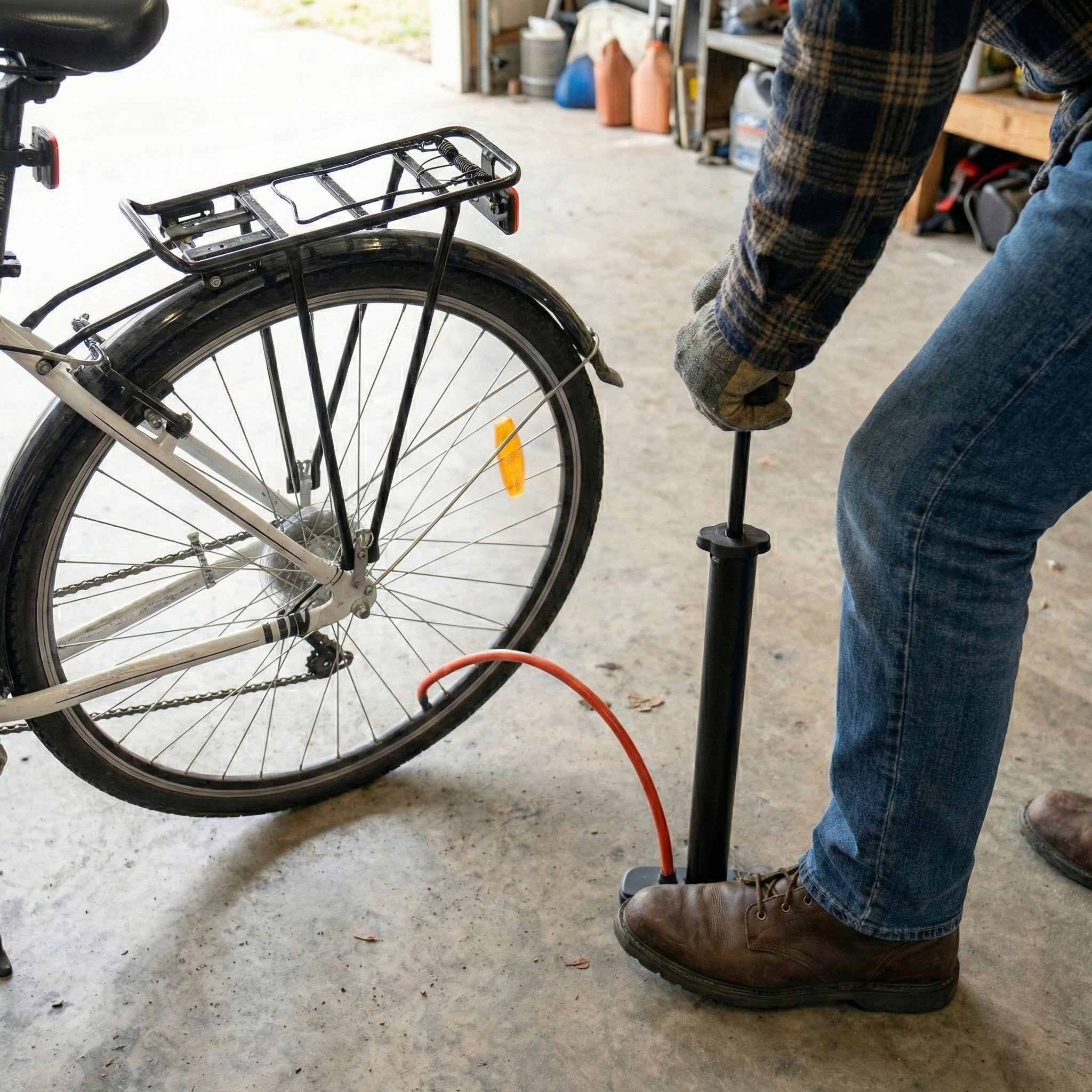 BICYCLE PUMP HIGH PRESSURE BICYCLE HAND FLOOR WORKSHOP Model POMPKA ROWEROWA PRZENOŚNA WARSZTATOWA DO ROWERU