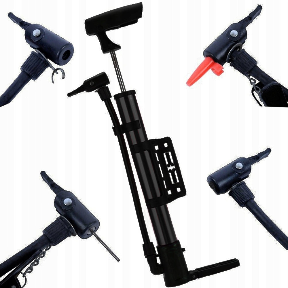 BICYCLE PUMP MINI ALUMINUM 8 BAR FOR HAND FRAME SMALL HANDY SET