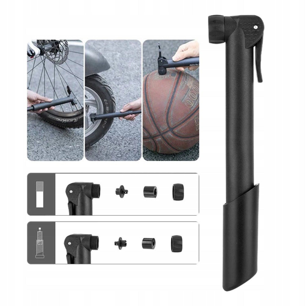 BICYCLE PUMP WITH HANDLE STRONG 80 PSI PRESTA SCHRADER FOR BICYCLE BALLS Packaging status original