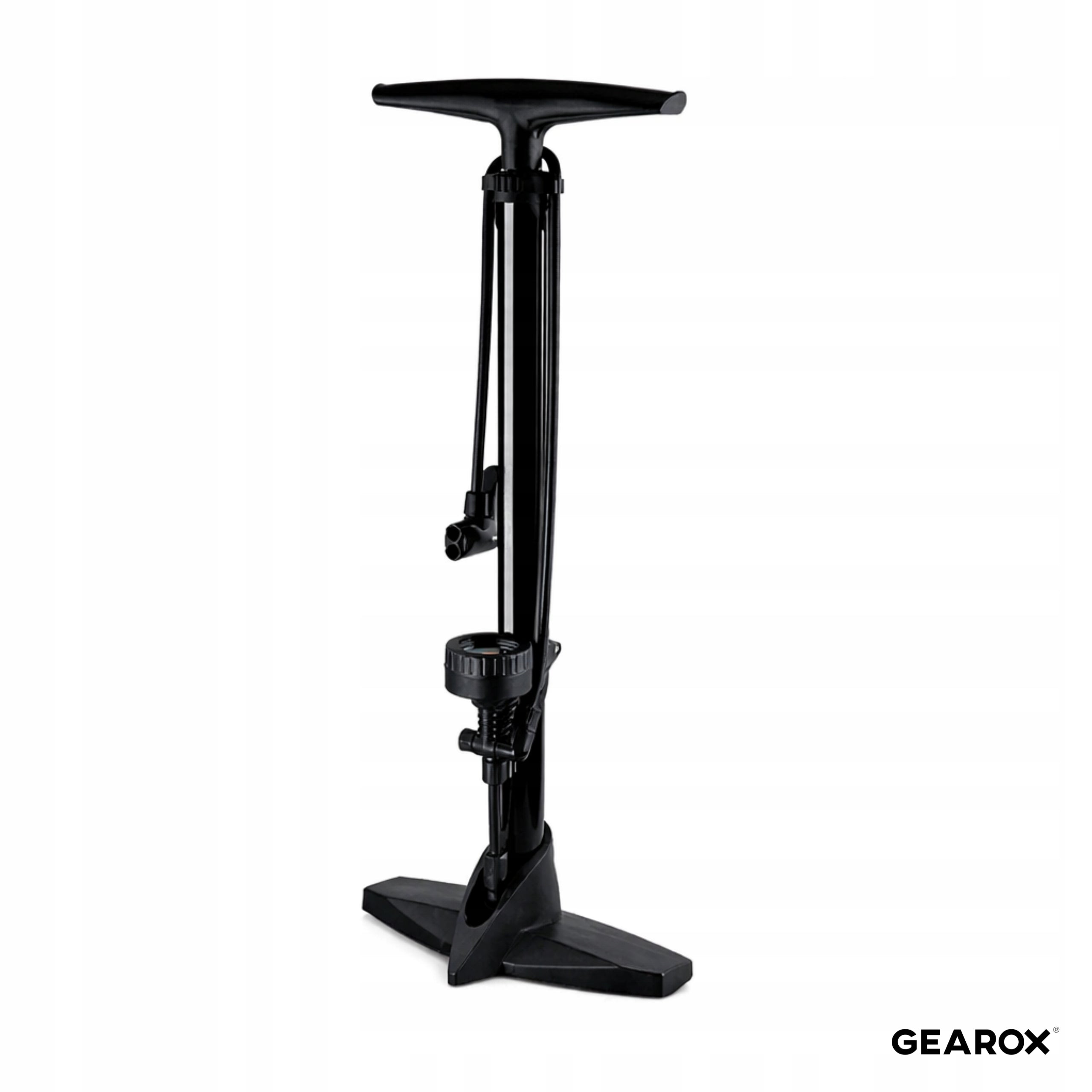 BICYCLE PUMP WITH PRESSURE GAUGE FOR CAR BIKE AV FV SV WORKSHOP Manufacturer code POMPKA-MANOMETR