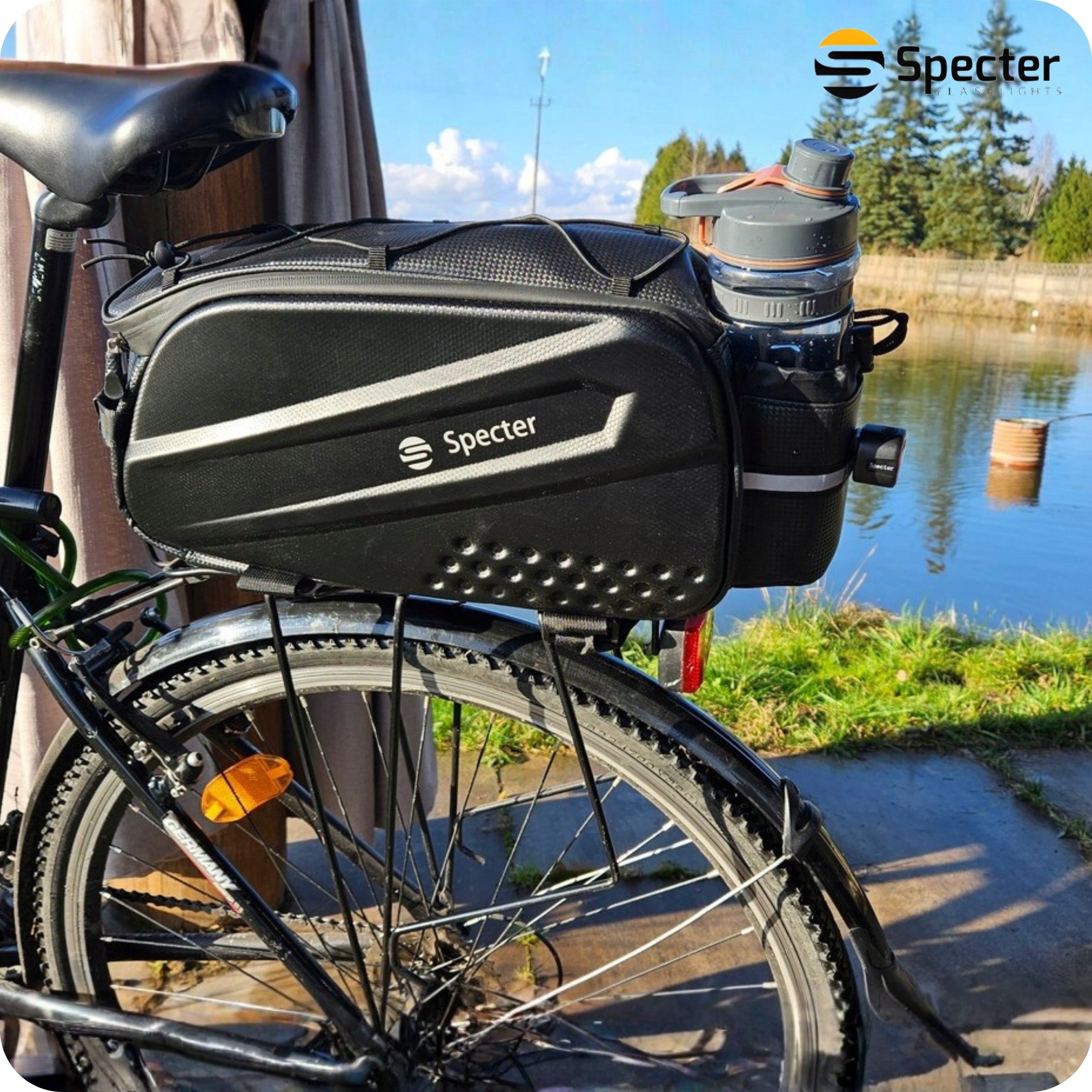 BICYCLE RACK BAG LARGE 14L Bicycle Pouch for Bike SPECTER Brand Specter