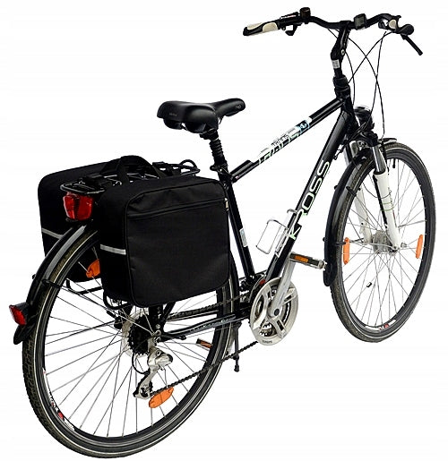 BICYCLE RACK BAG, POUCH 2x10L - black Model TBII-sza