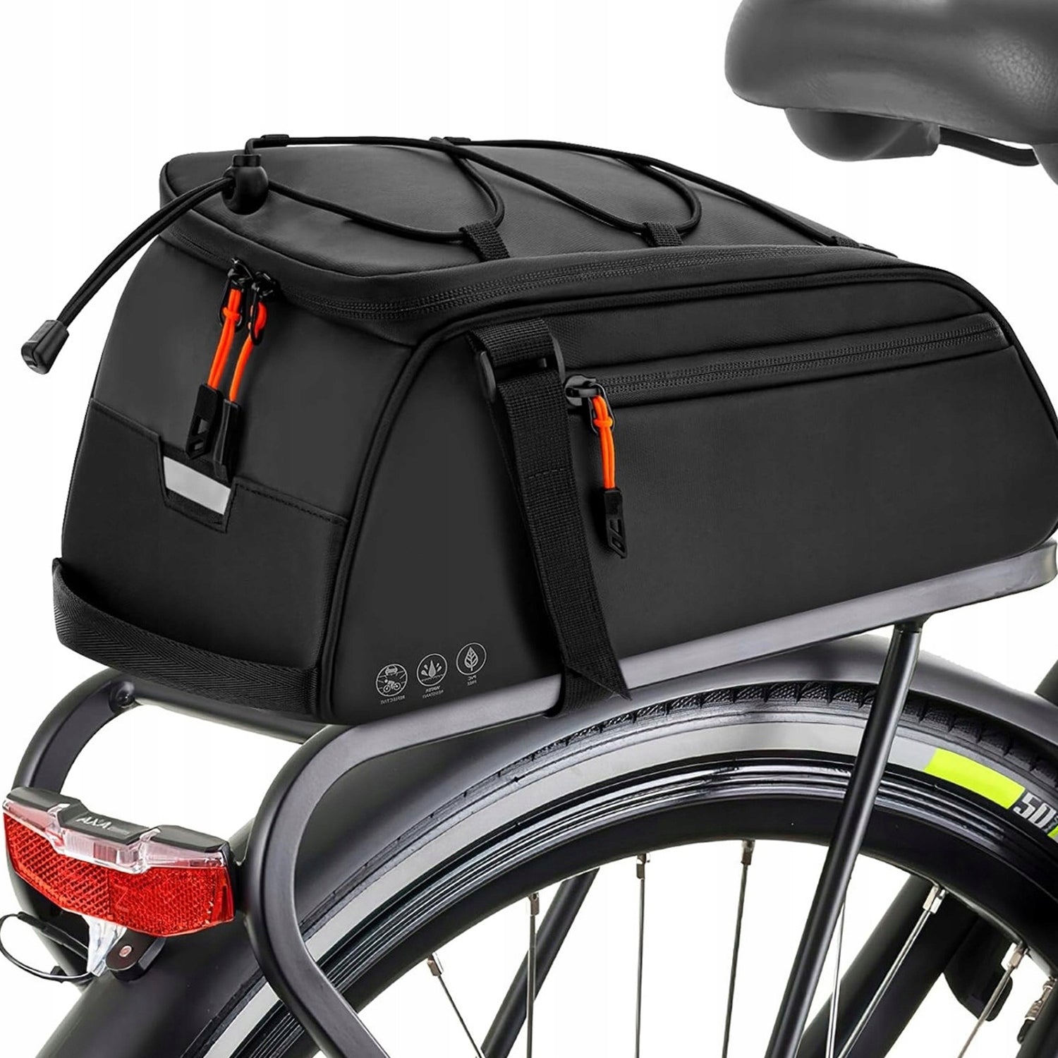 BICYCLE RACK BAG REFLECTIVE BICYCLE POUCH 10L