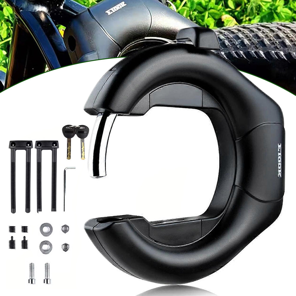 BICYCLE REAR WHEEL LOCK HORSESHOE CLASP BICYCLE PROTECTION