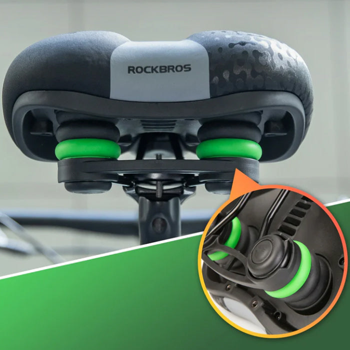 BICYCLE SADDLE 210 BREATHABLE SOFT CUSHIONING ON SPRINGS Brand Rockbros