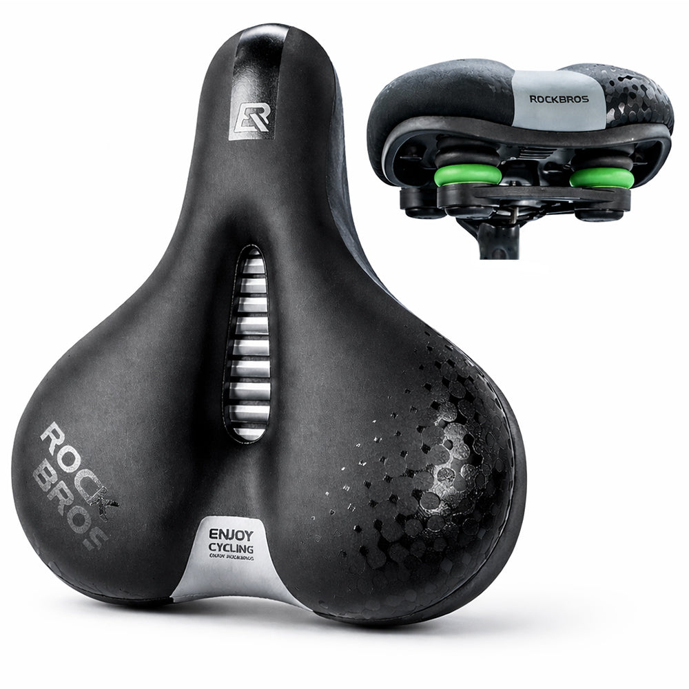 BICYCLE SADDLE 210 BREATHABLE SOFT CUSHIONING ON SPRINGS