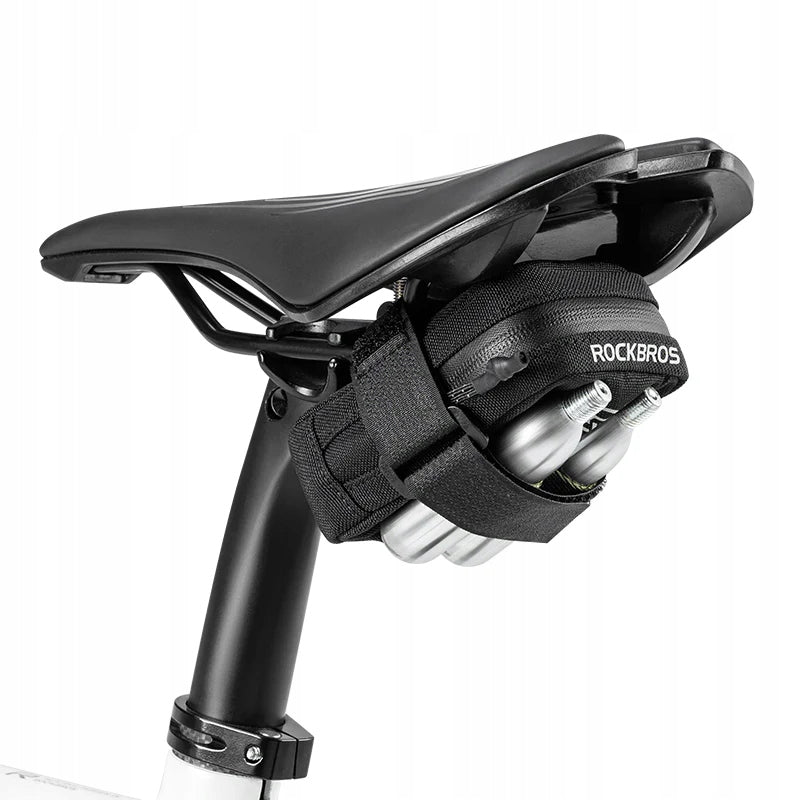 BICYCLE SADDLE BAG TOOL SEAT BAG FOR CARTRIDGES 0,35L Color black