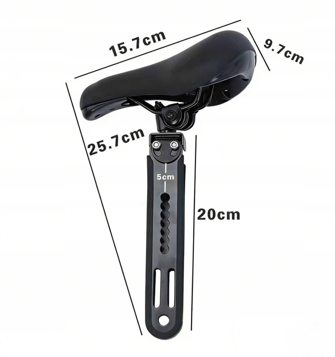 BICYCLE SADDLE FOR CHILD FRONT FRAME HANDLEBAR SEAT SET Width 230 mm