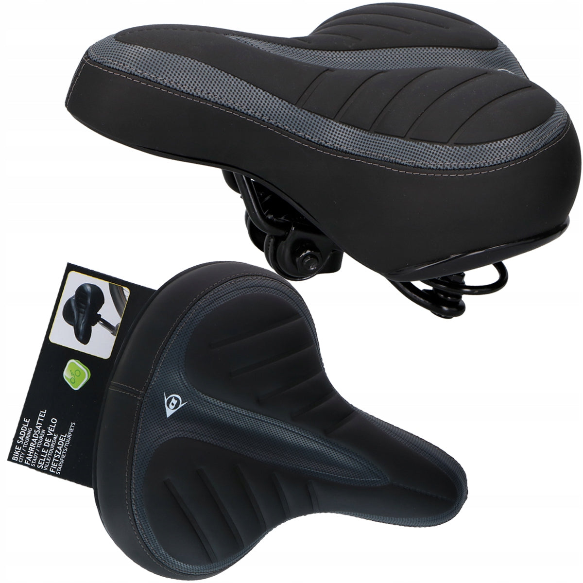 BICYCLE SADDLE Foam SOFT SPRINGS city tour Dunlop