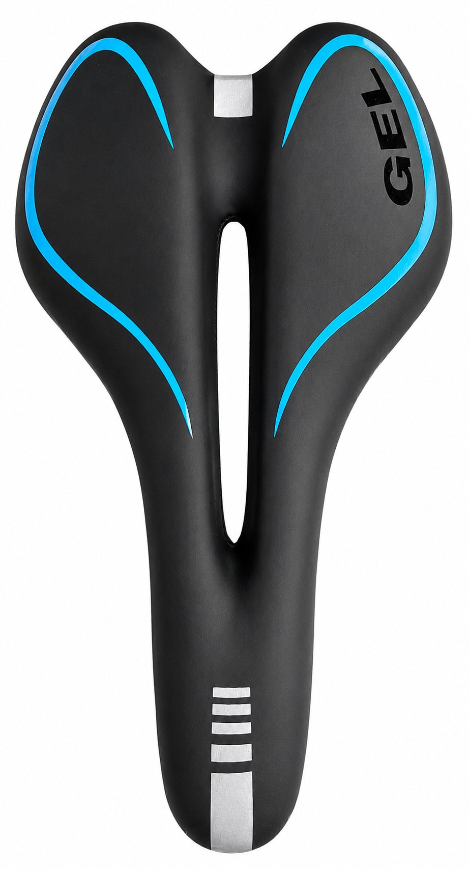 BICYCLE SADDLE GEL COMFORTABLE WATERPROOF VENTILATED REFLECTOR BLACK MTB Manufacturer code Siodełko rowerowe Active GEL żelowe AIR