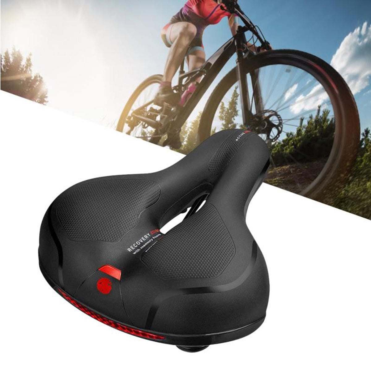 BICYCLE SADDLE GEL WIDE SOFT COMFORTABLE SADDLE FOR BIKE ON BIKE Manufacturer code EB223
