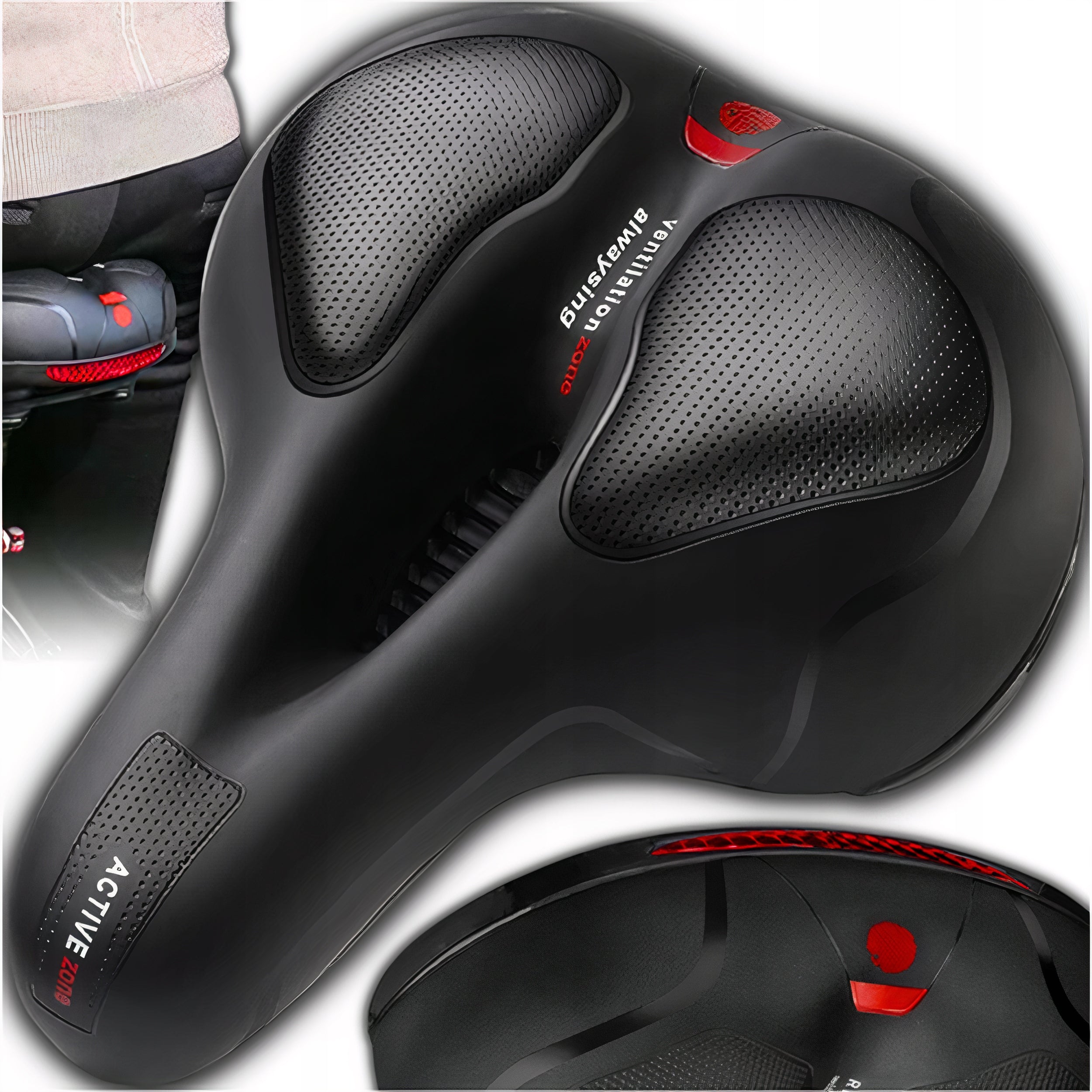 BICYCLE SADDLE GEL WIDE SOFT COMFORTABLE WITH CUSHIONING FOR THE BIKE Manufacturer code 20987