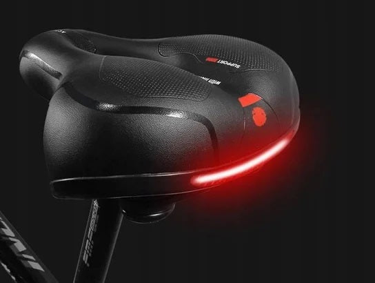 BICYCLE SADDLE GEL WIDE SOFT COMFORTABLE WITH CUSHIONING FOR THE BIKE Weight 663 g