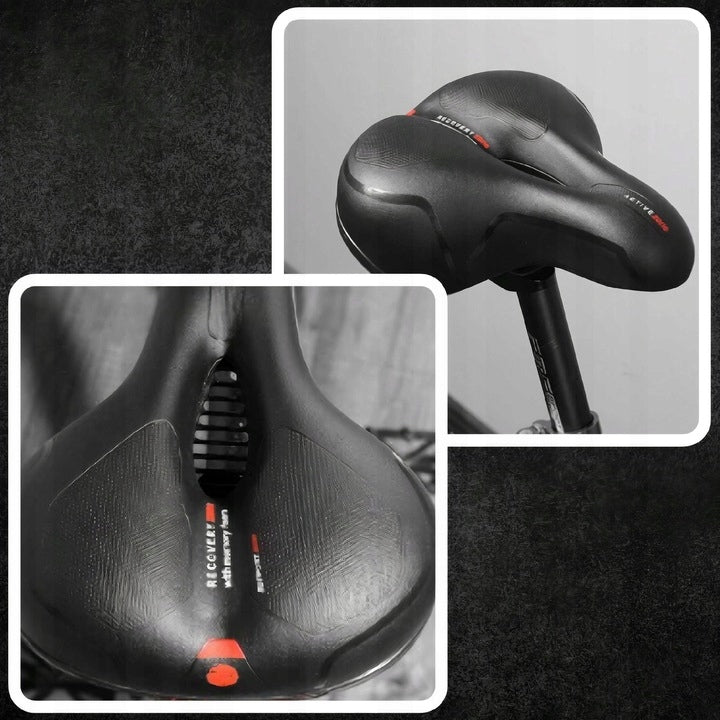 BICYCLE SADDLE SOFT COMFORTABLE WIDE FOAM 24CM SEAT FOR BIKE Kind MTB seat