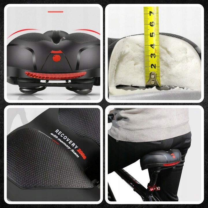 BICYCLE SADDLE SOFT COMFORTABLE WIDE FOAM 24CM SEAT FOR BIKE Manufacturer code SIODEŁKO ROWEROWE DO ROWERU WYGODNE PIANKOWE
