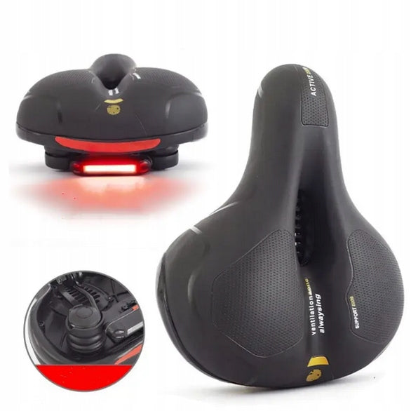 BICYCLE SADDLE SOFT with lamp saddle anti-shock VENTILATION LED USB Brand no brand