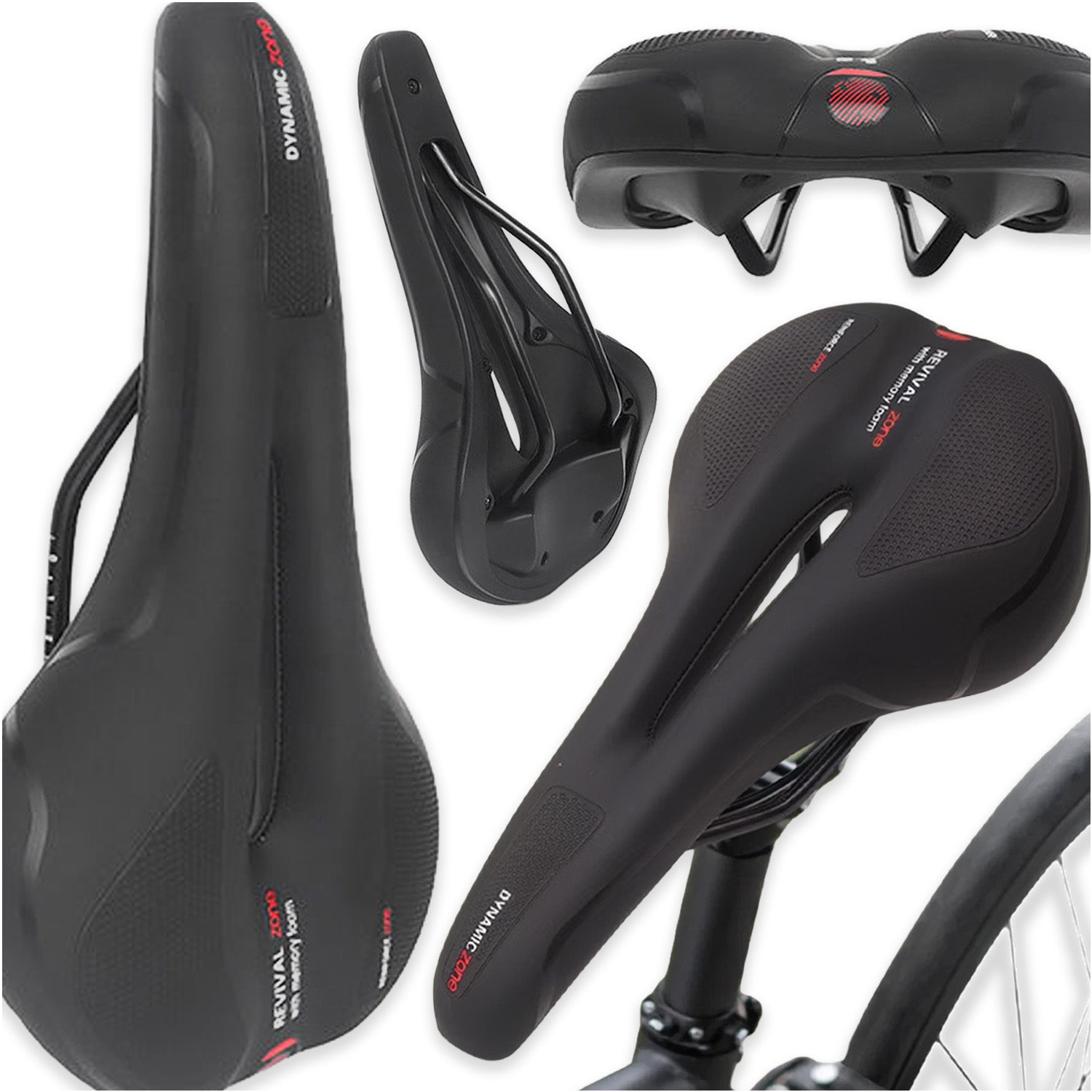 BICYCLE SADDLE SPORTS MEN'S GEL ANTI-SHOCK SADDLE FOR BIKE