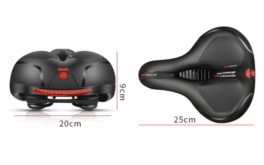 BICYCLE SADDLE UNIVERSAL GEL WIDE SOFT WITH SADDLE CUSHIONING Manufacturer code Sportowe siodełko rowerowe uniwersalne