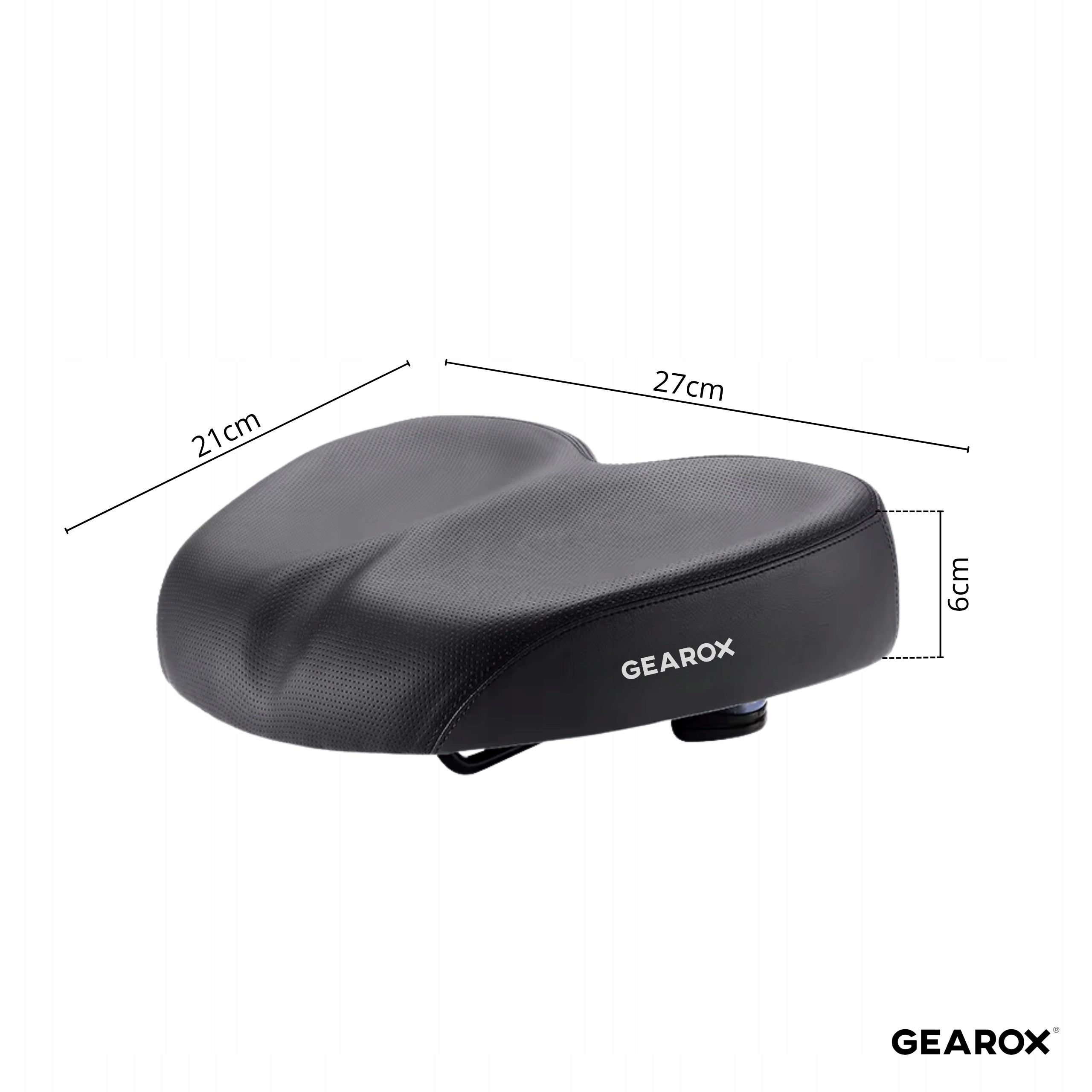 BICYCLE SADDLE WITH SHOCK ABSORBERS FOR BICYCLE FOAM SOFT WIDE S13 Brand Gearox