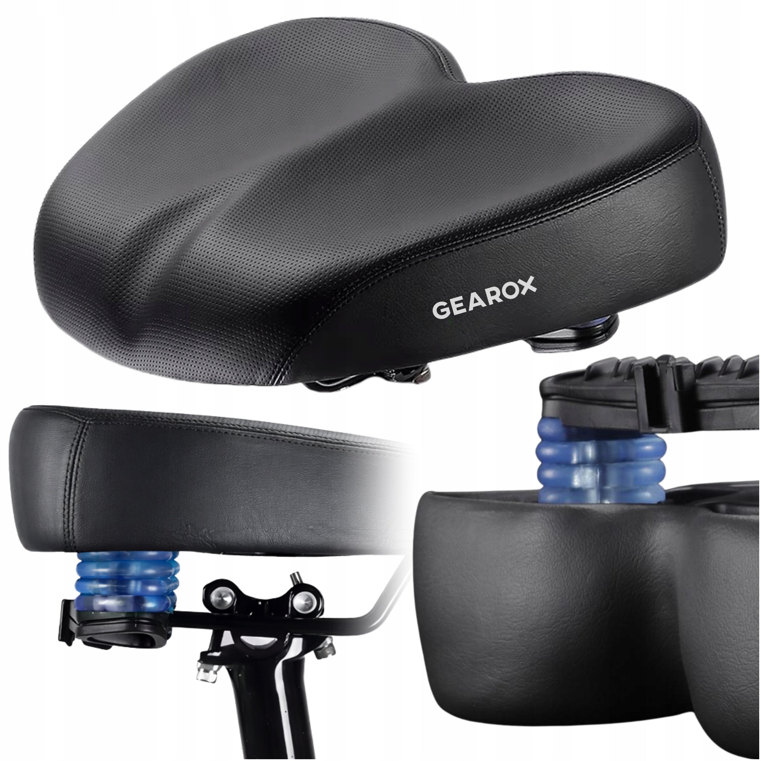 BICYCLE SADDLE WITH SHOCK ABSORBERS FOR BICYCLE FOAM SOFT WIDE S13