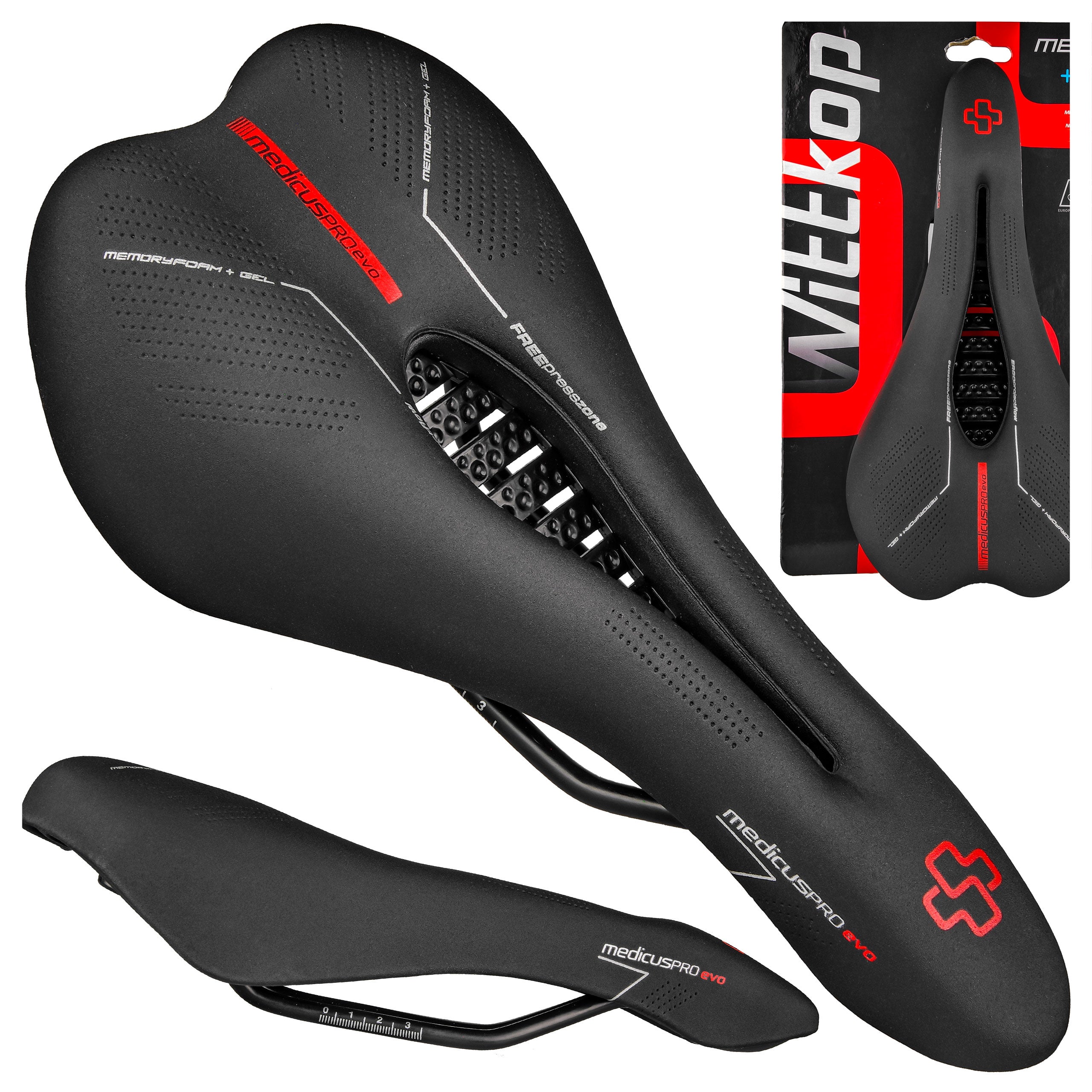 BICYCLE SADDLE WITTKOP MEDICUS PRO EVO 7.0 GEL GRAVEL ROAD