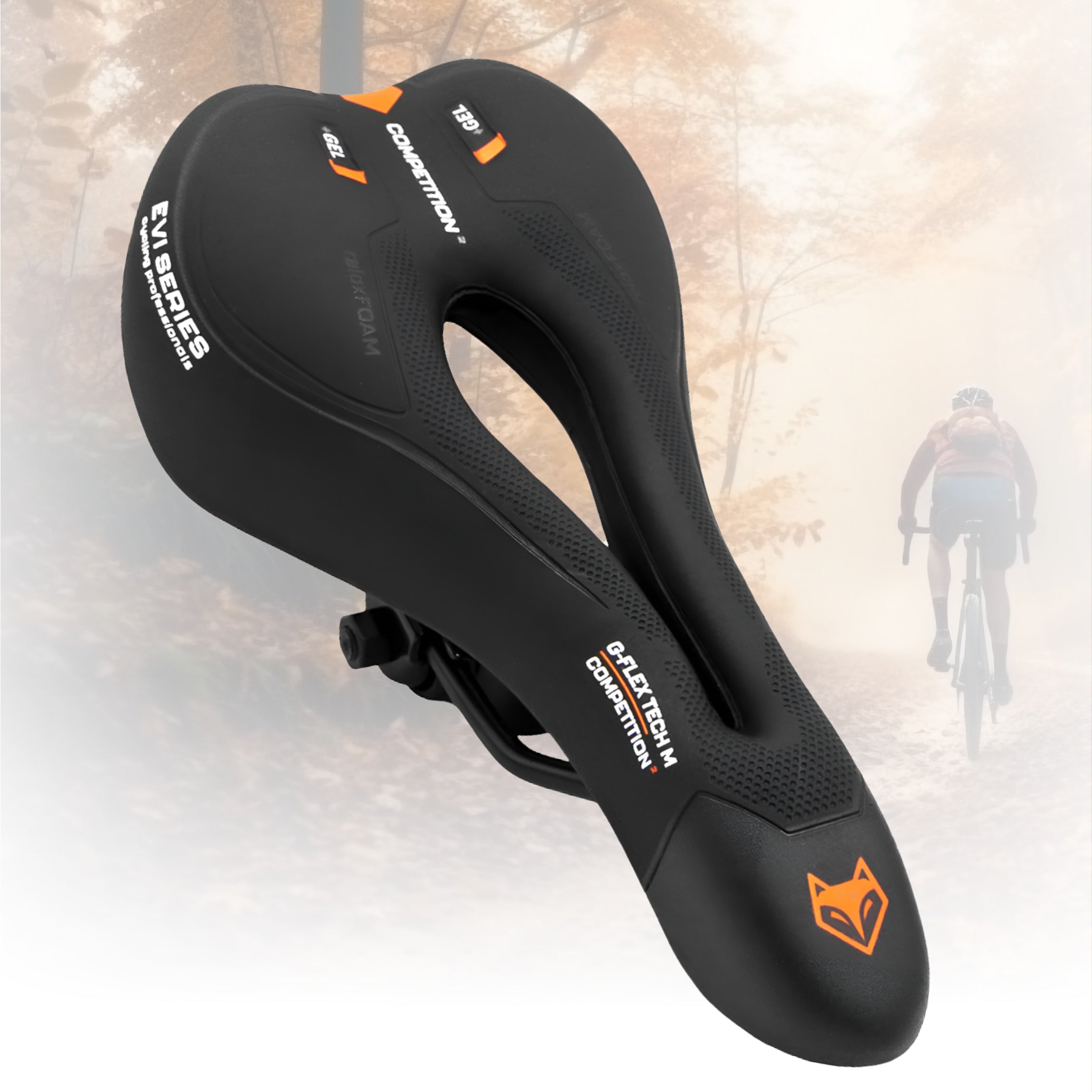 BICYCLE SADDLE gel COMFORTABLE SADDLE BICYCLE soft anti-shock MTB M Width 137 mm