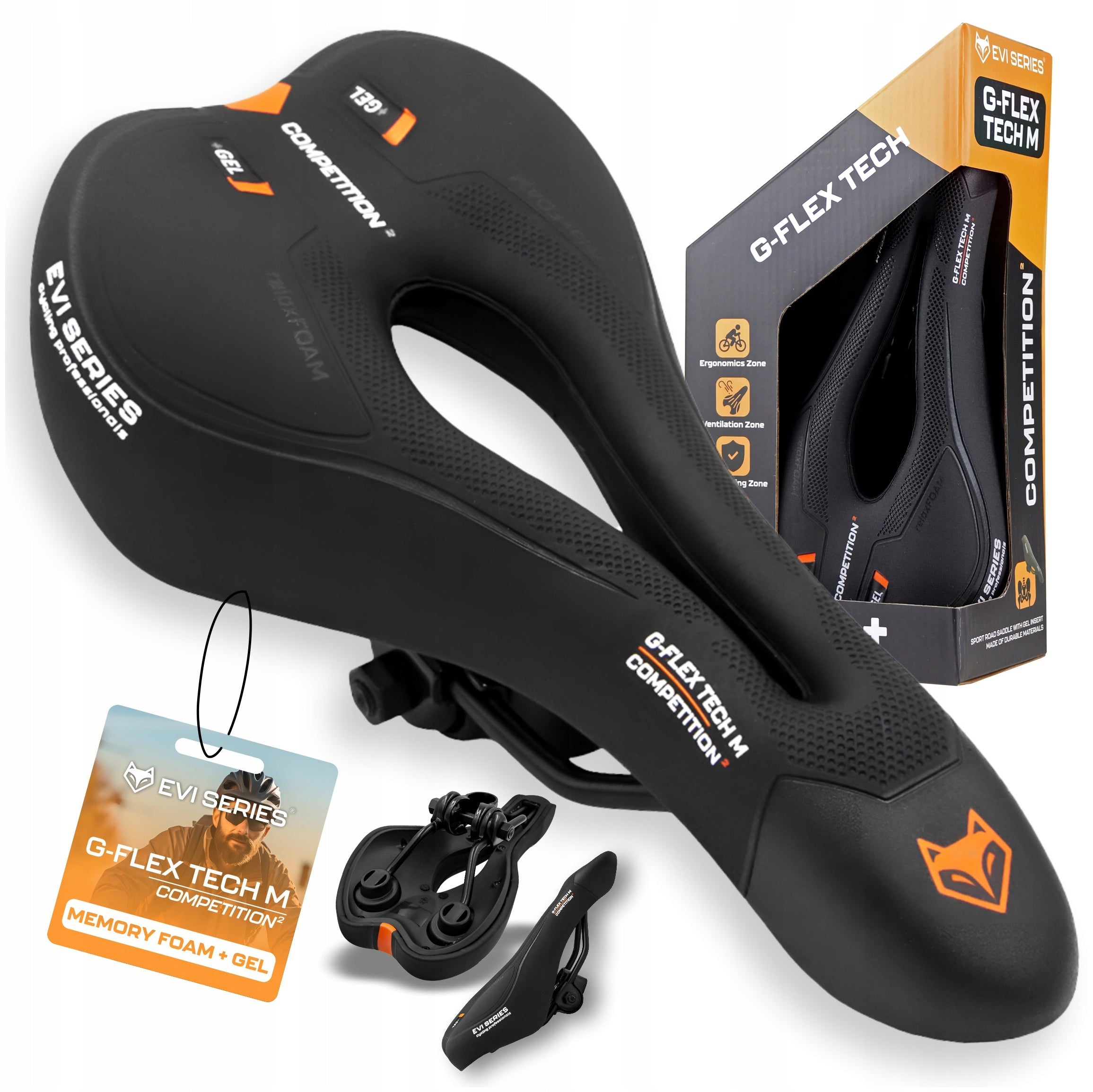 BICYCLE SADDLE gel COMFORTABLE SADDLE BICYCLE soft anti-shock MTB M