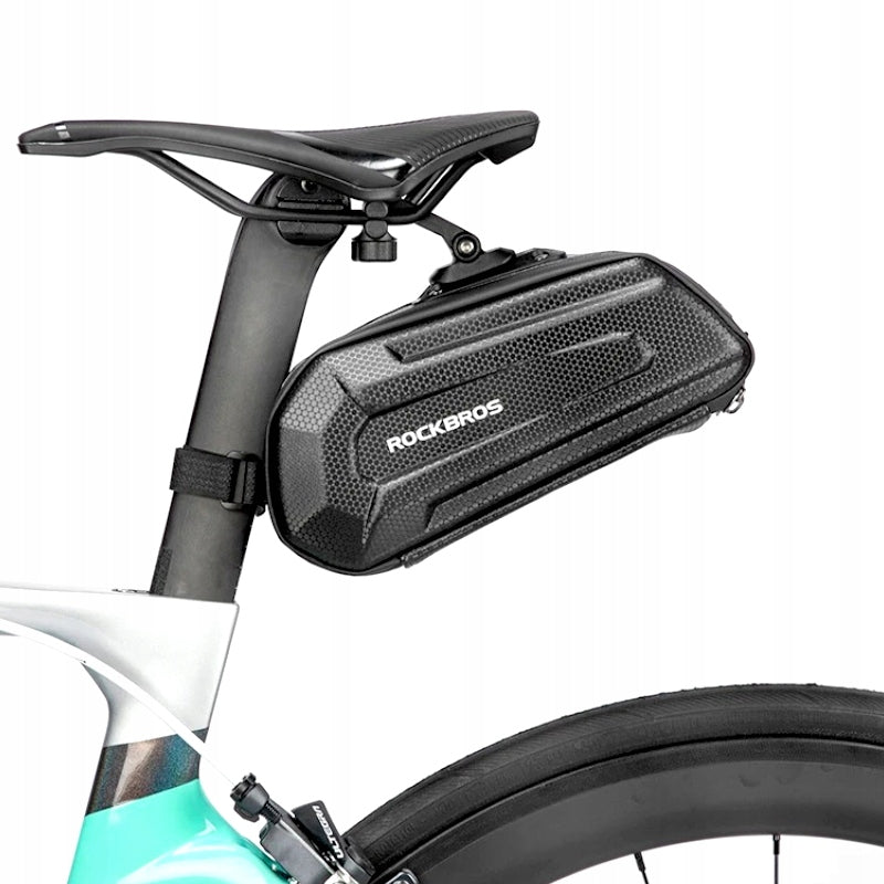 BICYCLE SADDLEBAG HARD SEAT BAG ROCKBROS HANDLE QR