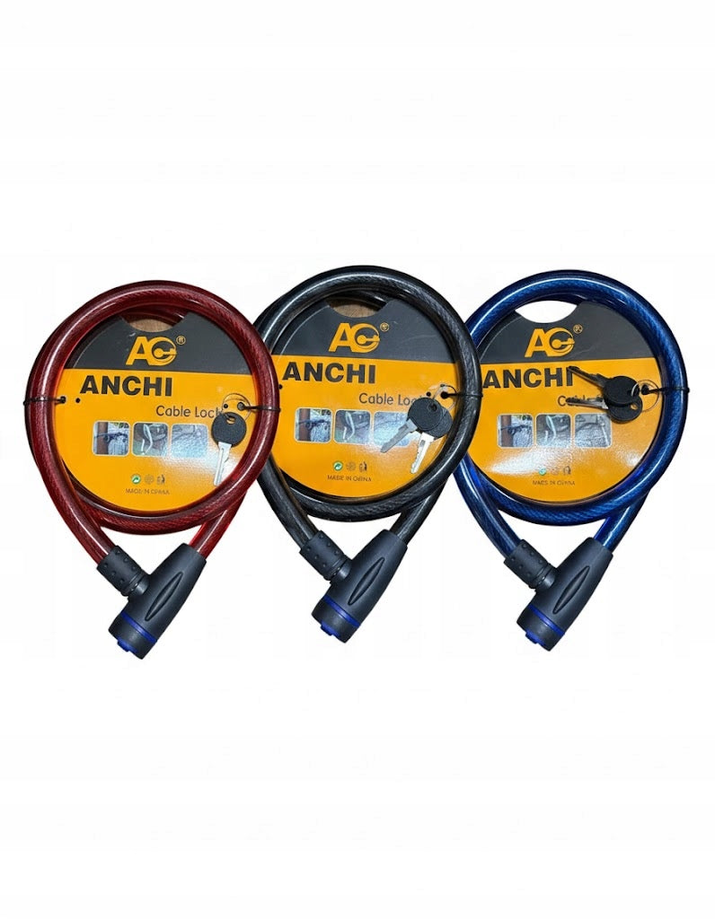 BICYCLE SAFETY CABLE 1 M WITH KEY 403G