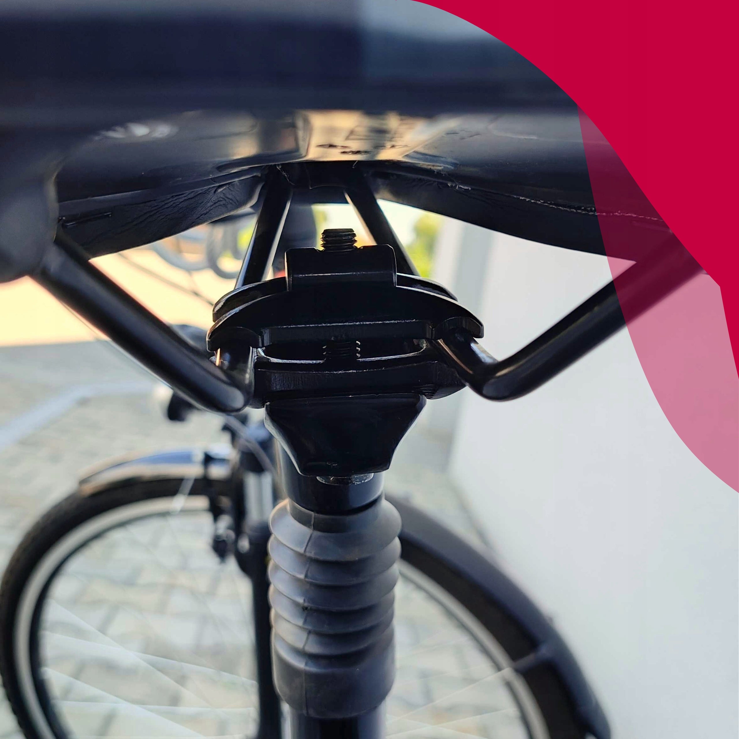 BICYCLE SEAT POST CUSHIONED VELOXO SOFTRIDE 27,2X350MM SADDLE SUPPORT Model Softride wspornik siodła z amortyzacją regulowany