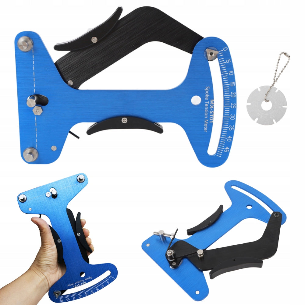 BICYCLE SPOKE TENSION METER FOR BICYCLE RIM CALIBRATION