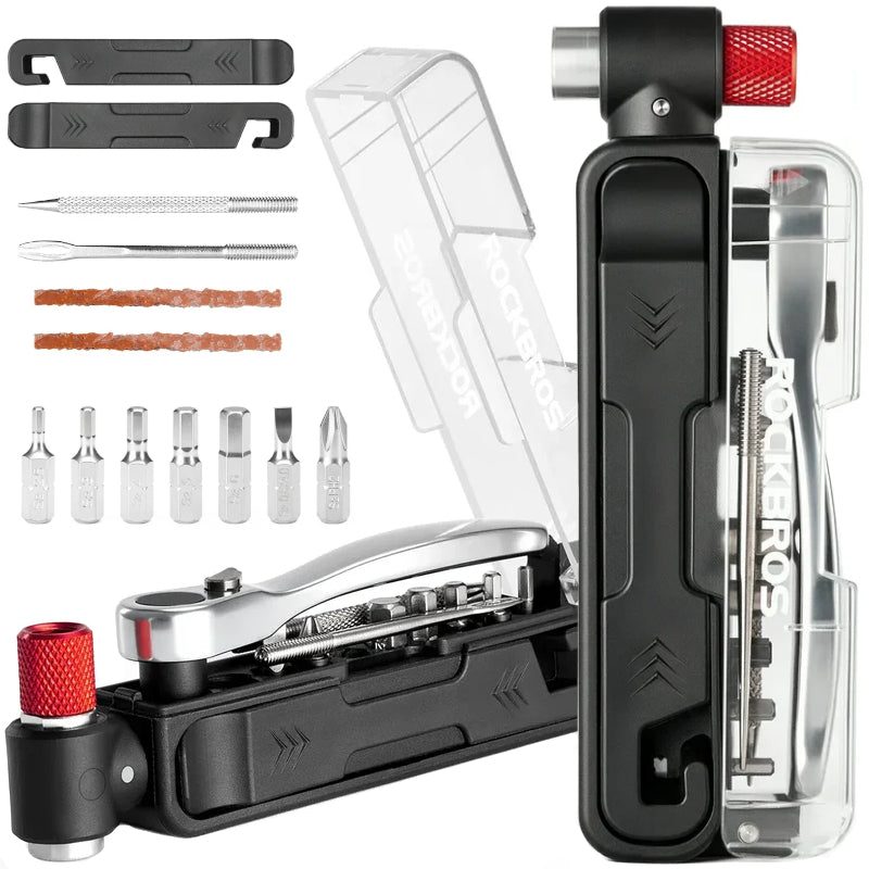 BICYCLE TOOL KIT WITH RATCHET TOOL FOR BIKE REPAIR CASE