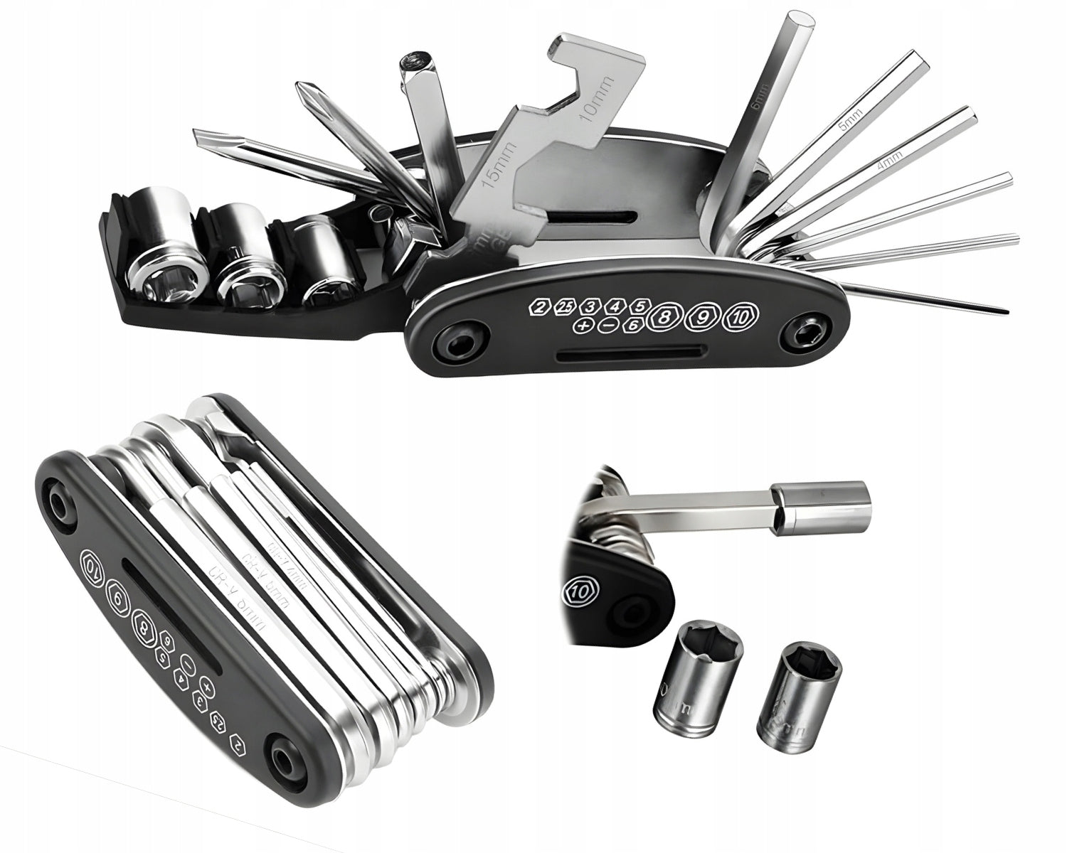 BICYCLE TOOL SET FOR BIKE REPAIR MULTITOOL PATCHES GLUE 15 EL. Brand prodigy.cat