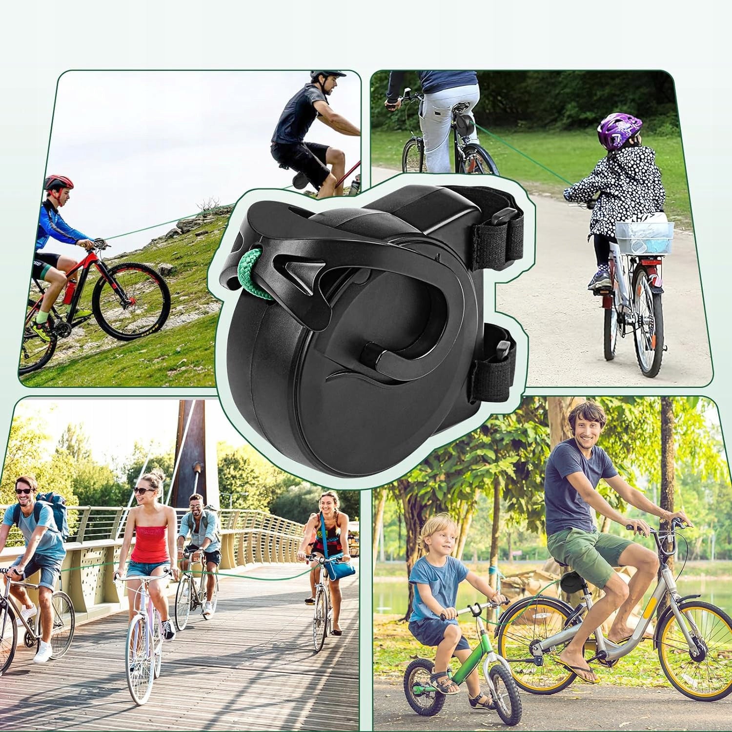 BICYCLE TRACTION ROPE 2.5M DOUBLE HOOK DURABLE FOR CHILDREN'S BIKES Brand no brand