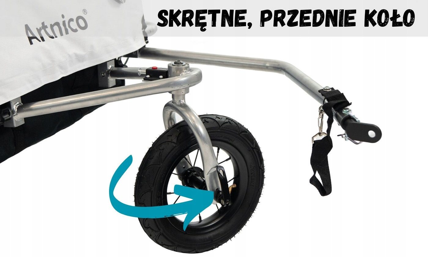 BICYCLE TRAILER 3in1 for children folding SHOCK ABSORPTION WHEEL 360 BLACK Number of seats 2