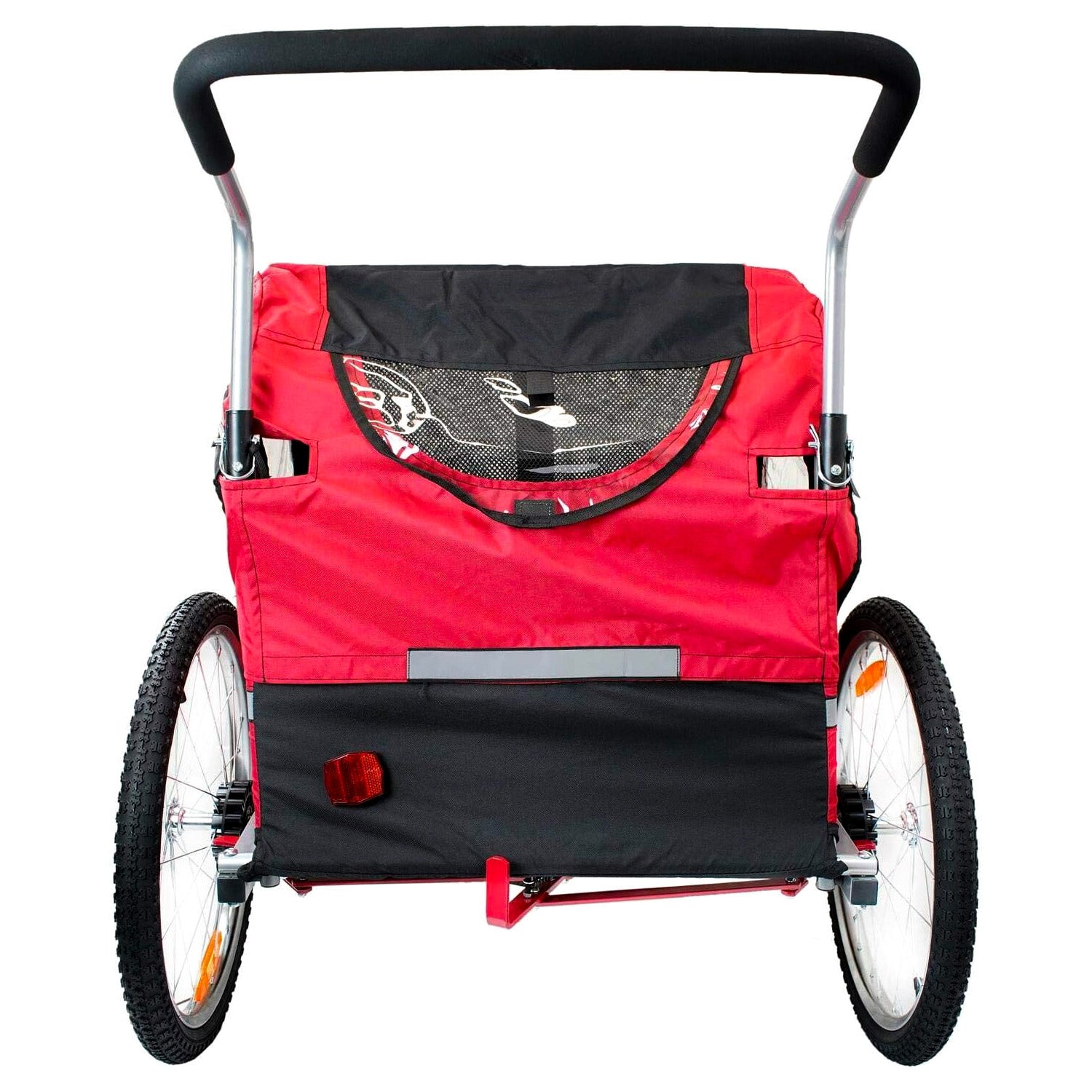 BICYCLE TRAILER FOR CHILDREN FOLDING RUNNING TROLLEY 2in1 Sepnine up to 40kg Additional features jogger function brake 5-point harness foldable trailer design bag waterproof bicycle trailer hook