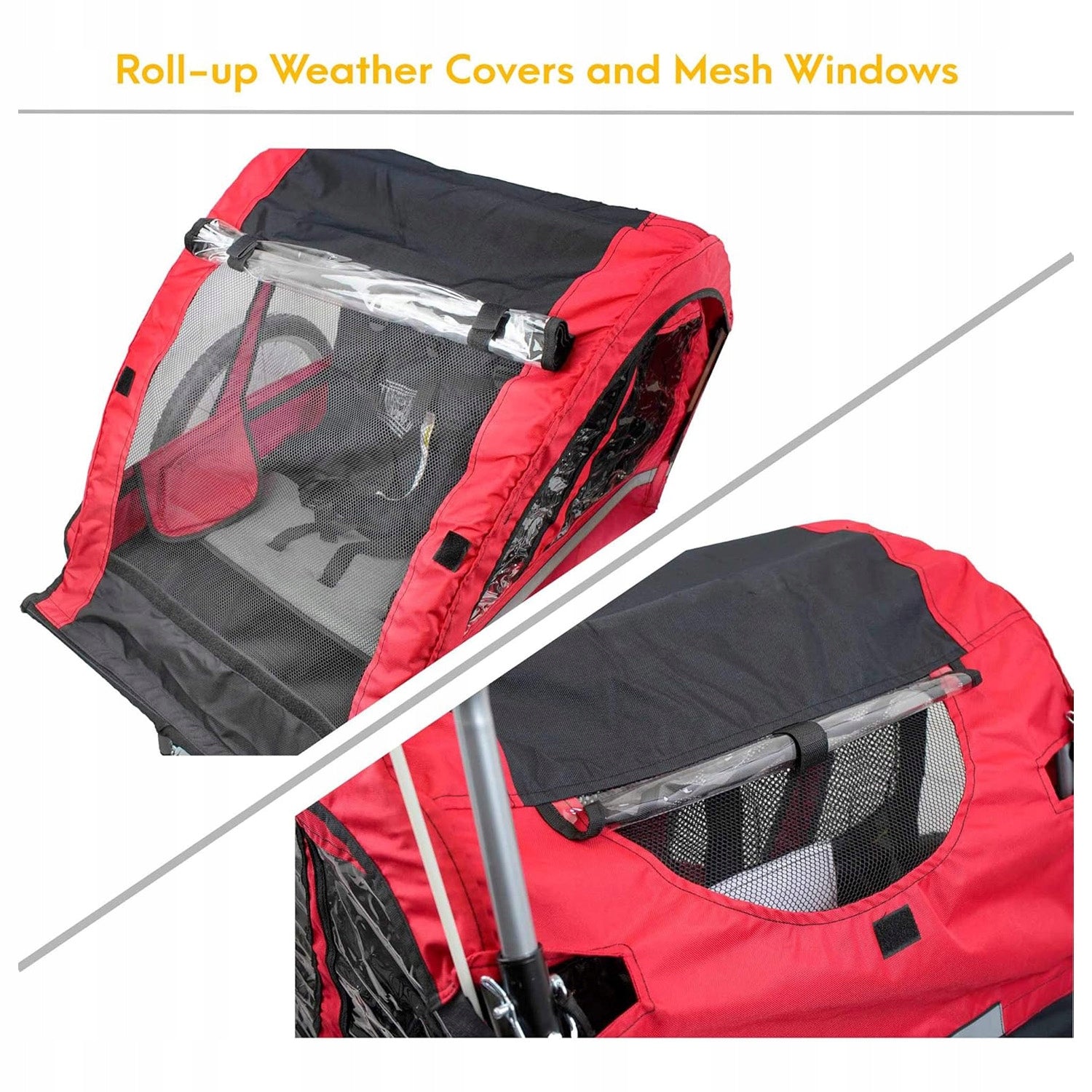 BICYCLE TRAILER FOR CHILDREN FOLDING RUNNING TROLLEY 2in1 Sepnine up to 40kg Number of seats 2