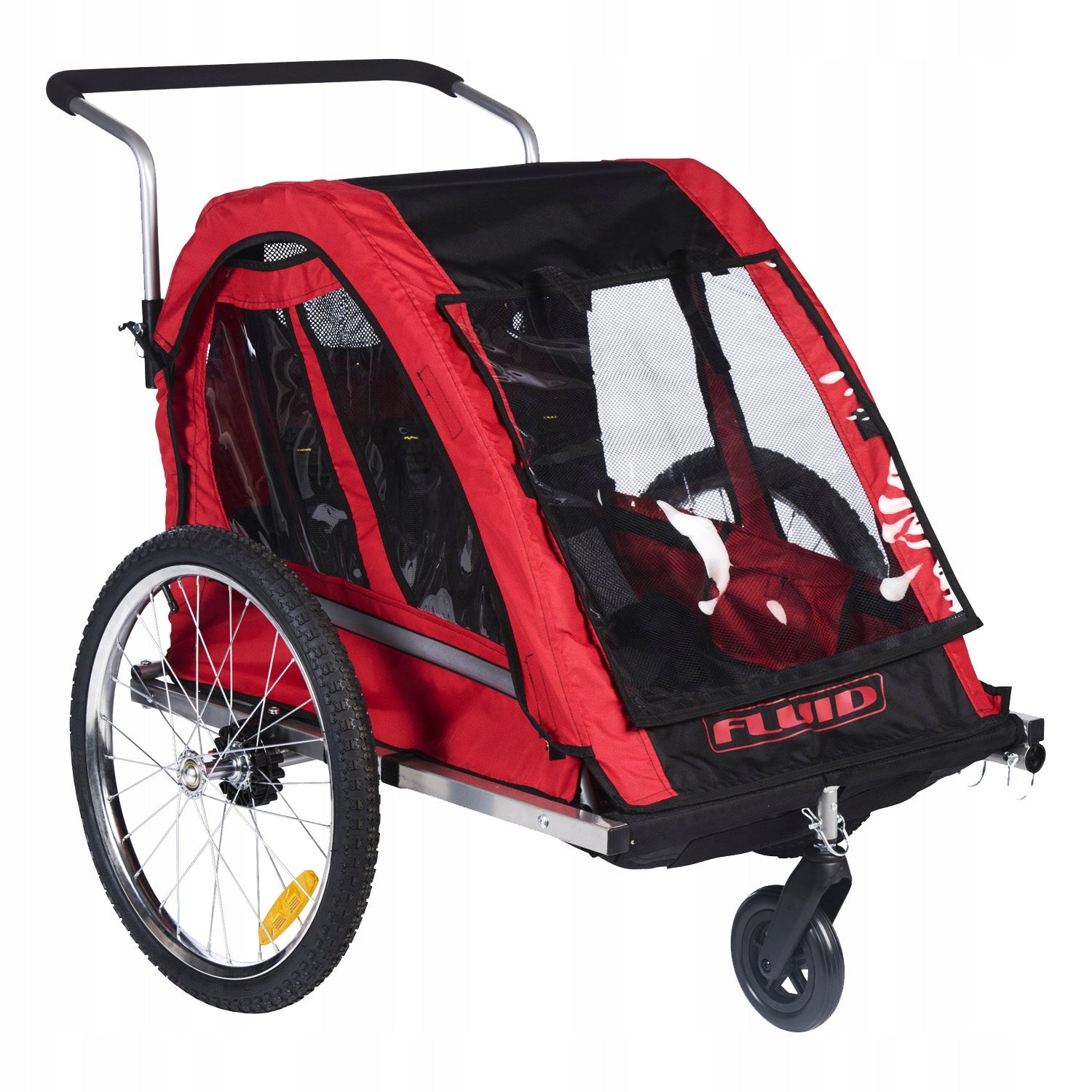 BICYCLE TRAILER FOR CHILDREN FOLDING RUNNING TROLLEY 2in1 Sepnine up to 40kg