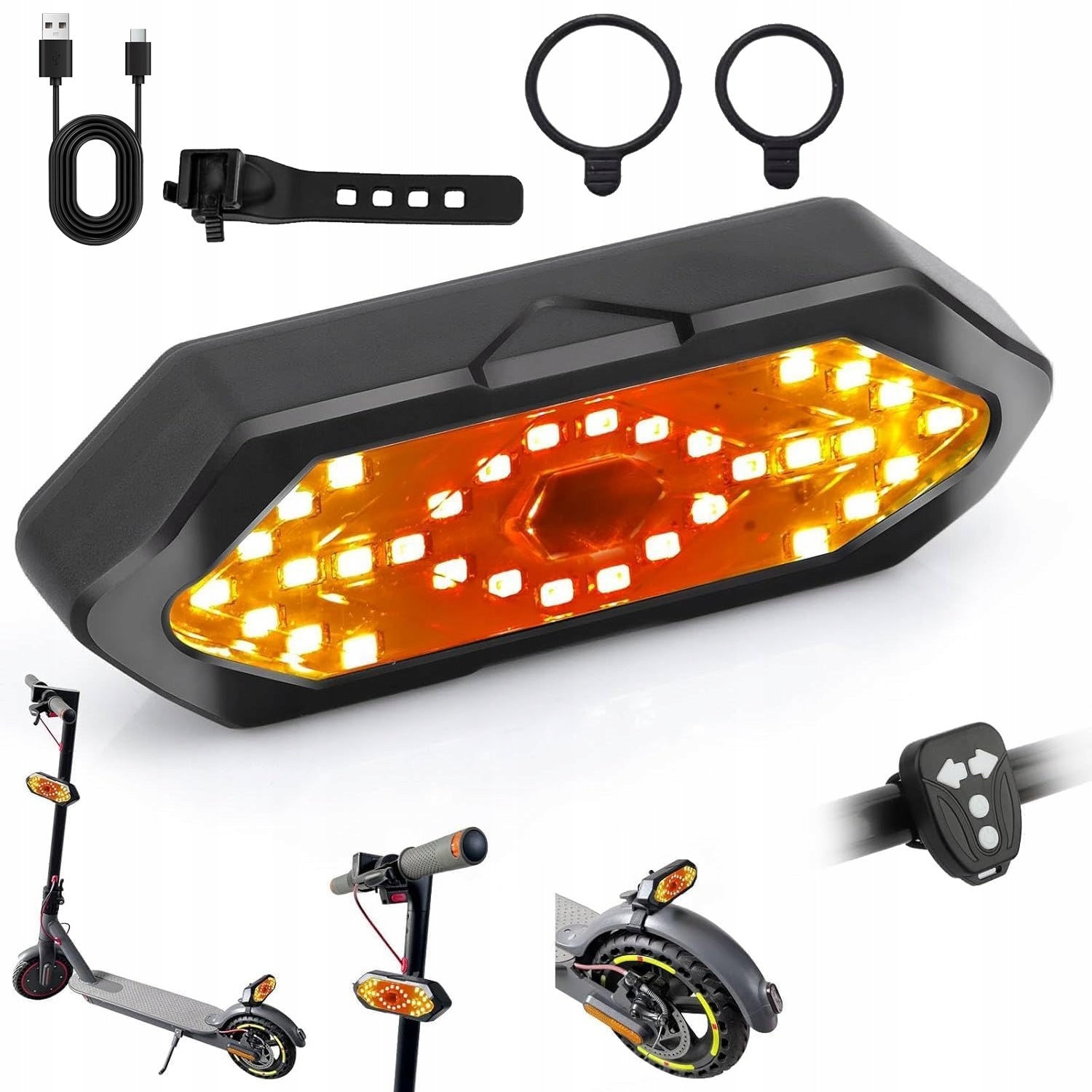 BICYCLE TURN SIGNALS SIGNALING REAR LED BLINKER BIKE Packaging status original