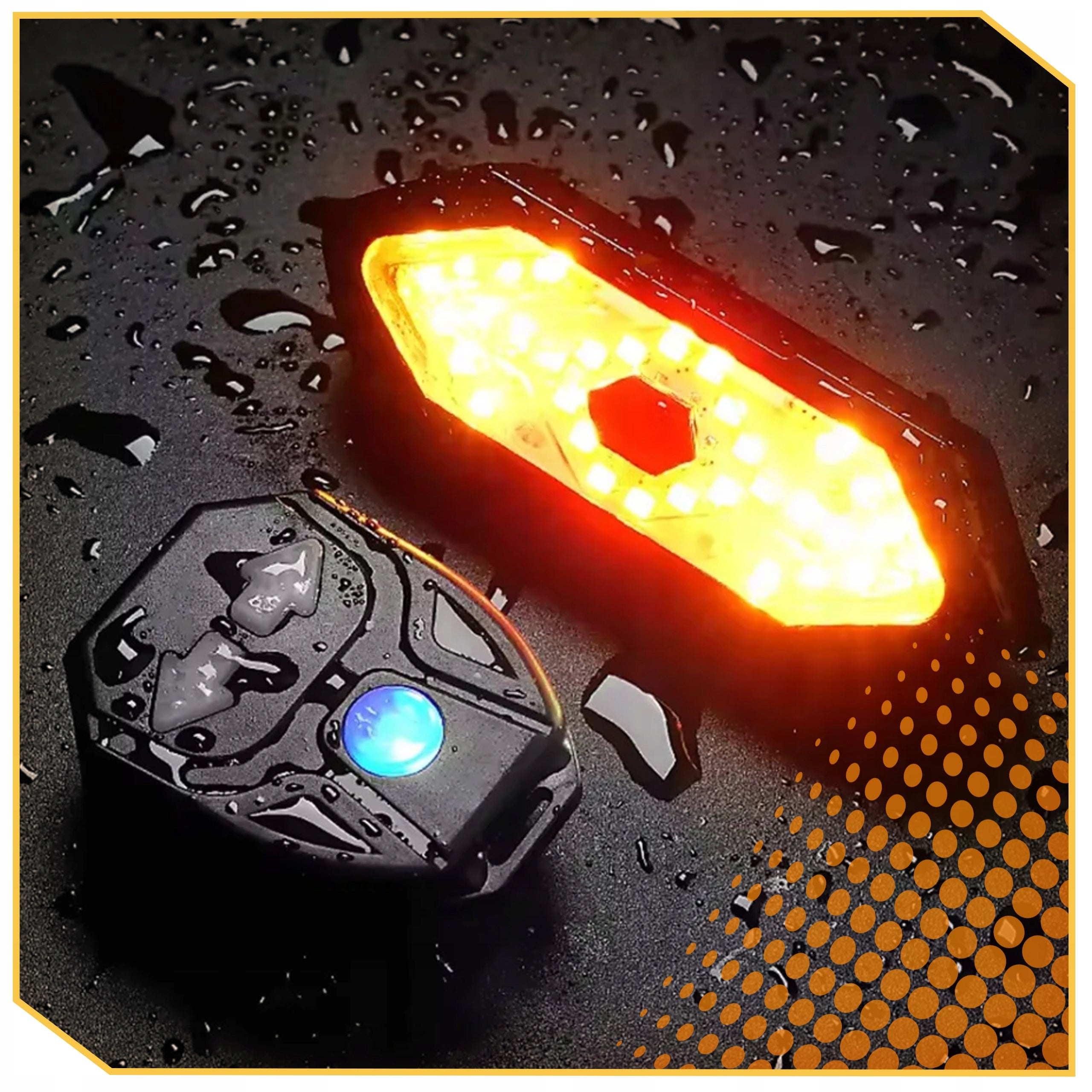 BICYCLE TURN SIGNALS SIGNALING REAR LED REMOTE CONTROL LIGHTING BLINKER BIKE Packaging status original