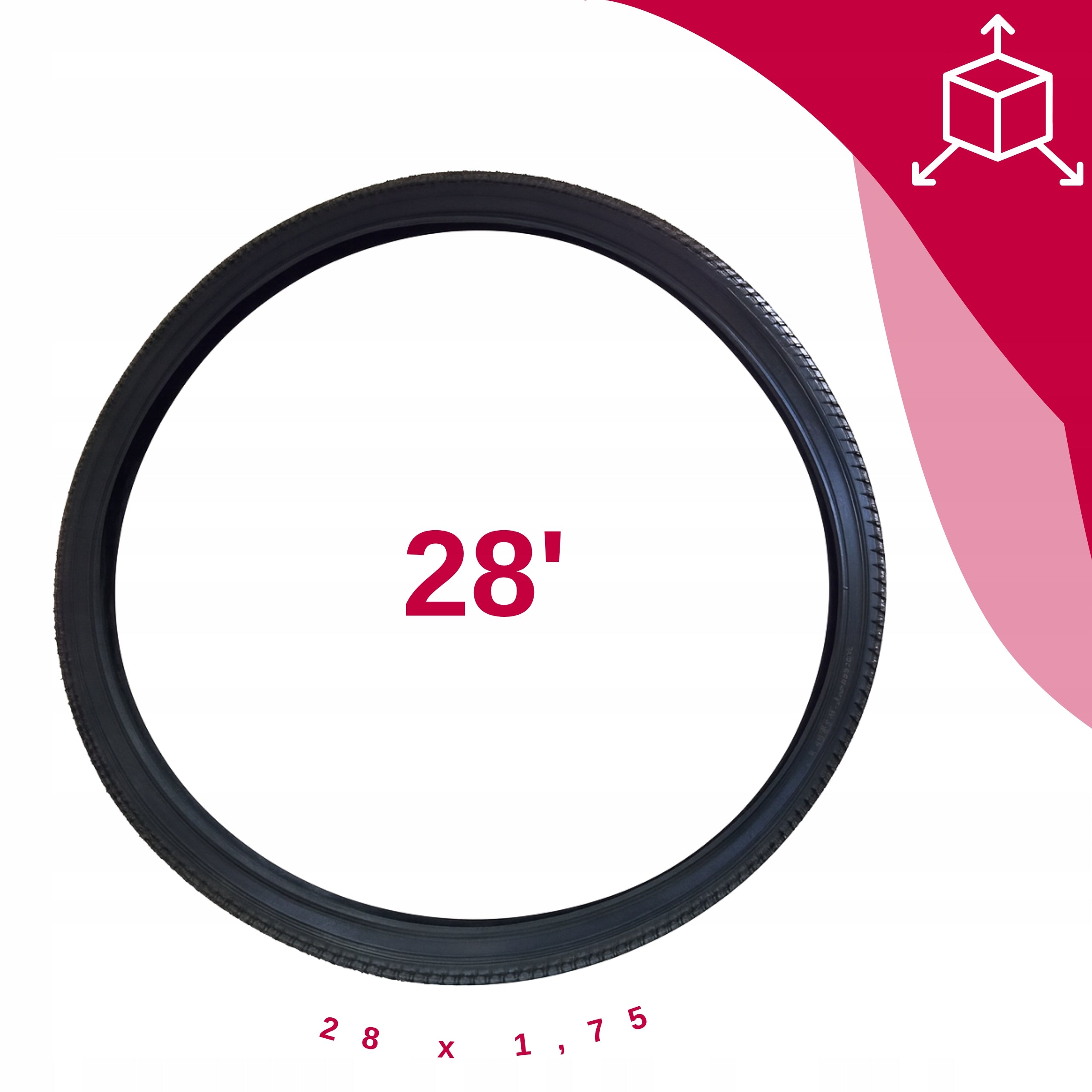 BICYCLE TYRE FOR CITY BIKE VELOXO ROAD 28X1,75/700X45C BLACK 28 INCHES Manufacturer code VL095 opona rowerowa 28 cali miejska trekking