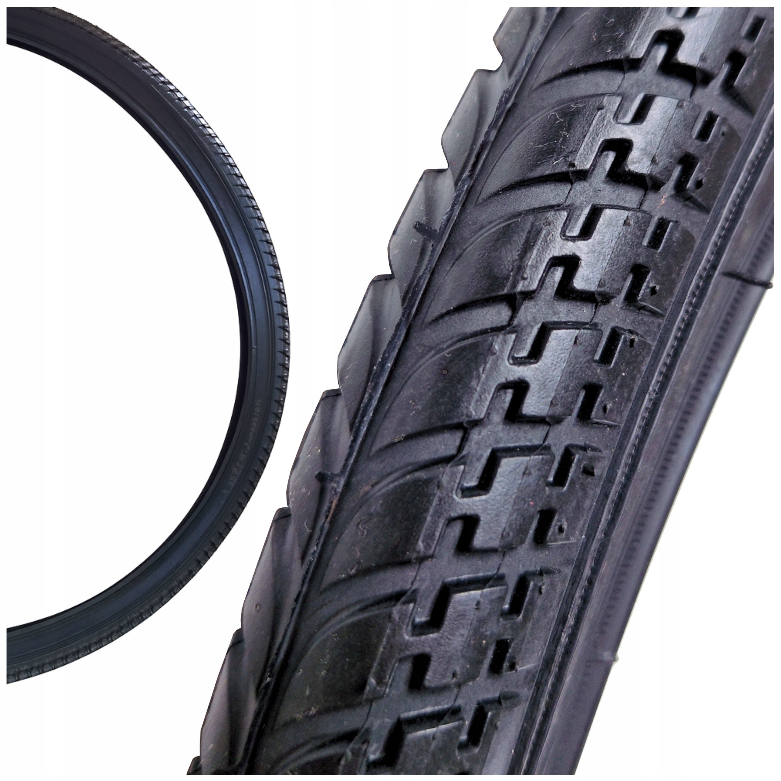 BICYCLE TYRE FOR CITY BIKE VELOXO ROAD 28X1,75/700X45C BLACK 28 INCHES