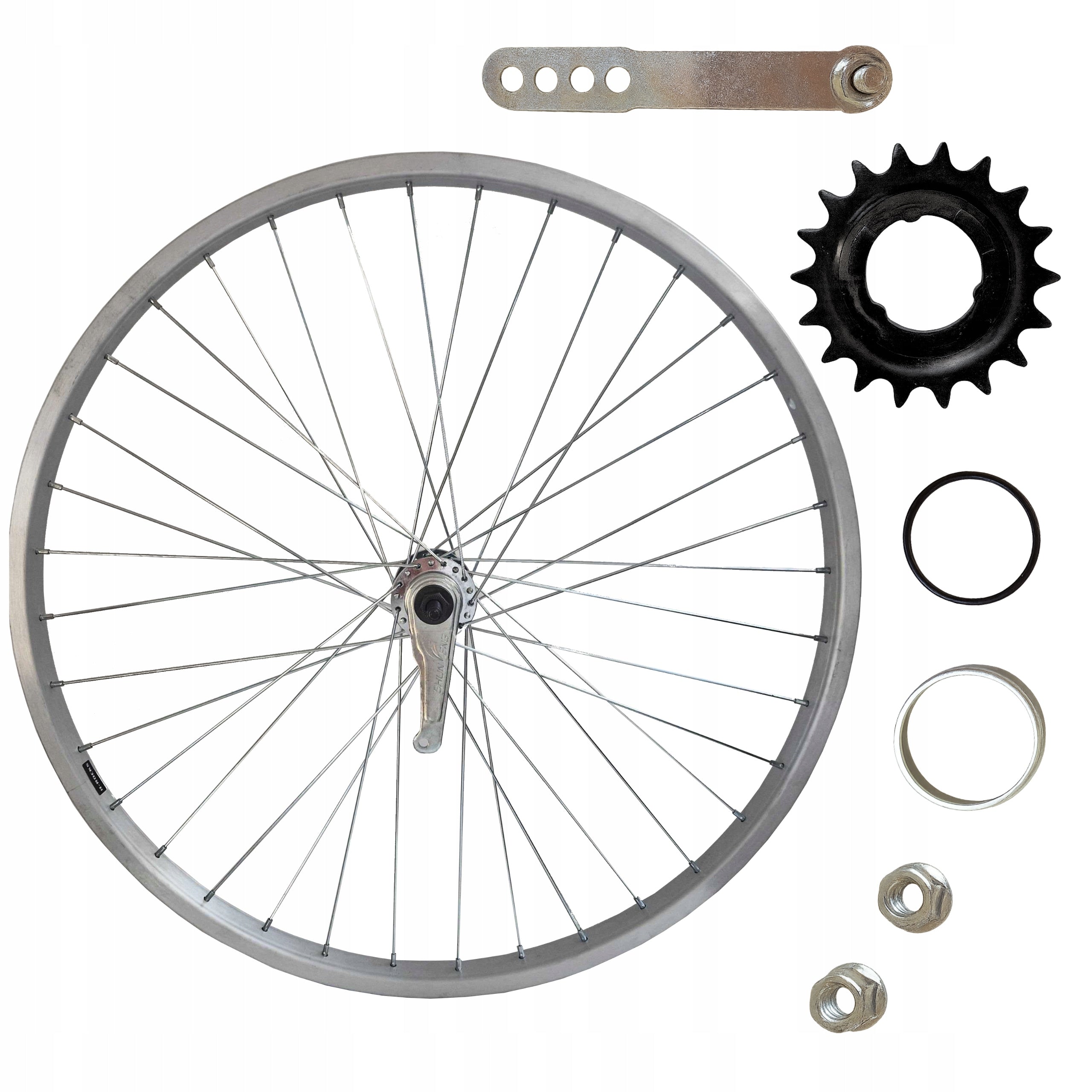 BICYCLE WHEEL FOR BIKE REAR TORPEDO 26 INCHES VELOXO ALU SILVER VS. Manufacturer code 5905721778038 koła rowerowe tylne na tył