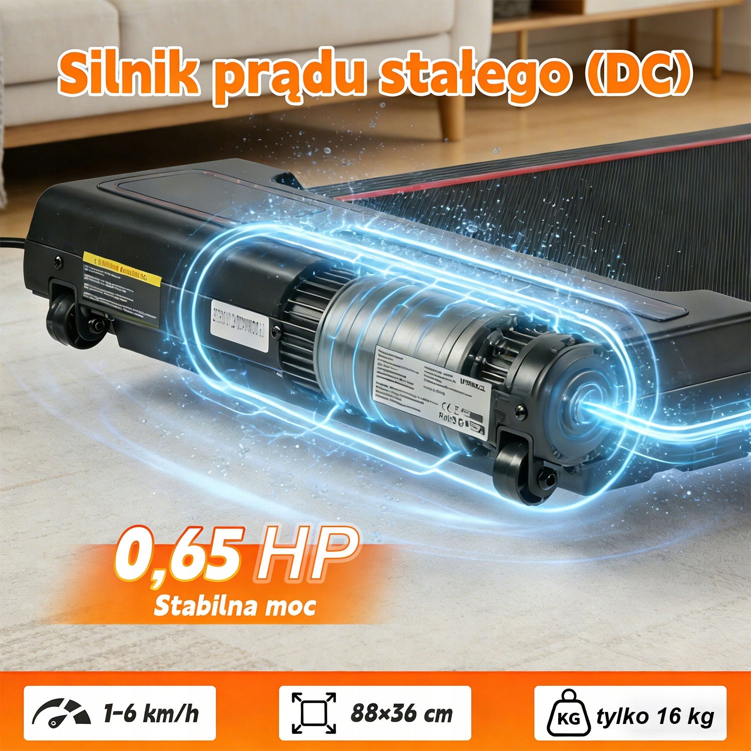 BIEŻNIA ELEKTRYCZNA DOMOWA TRENINGOWA POD BIURKO WALKINGPAD Manufacturer code BIEŻNIA DOMOWA ELEKTRYCZNA