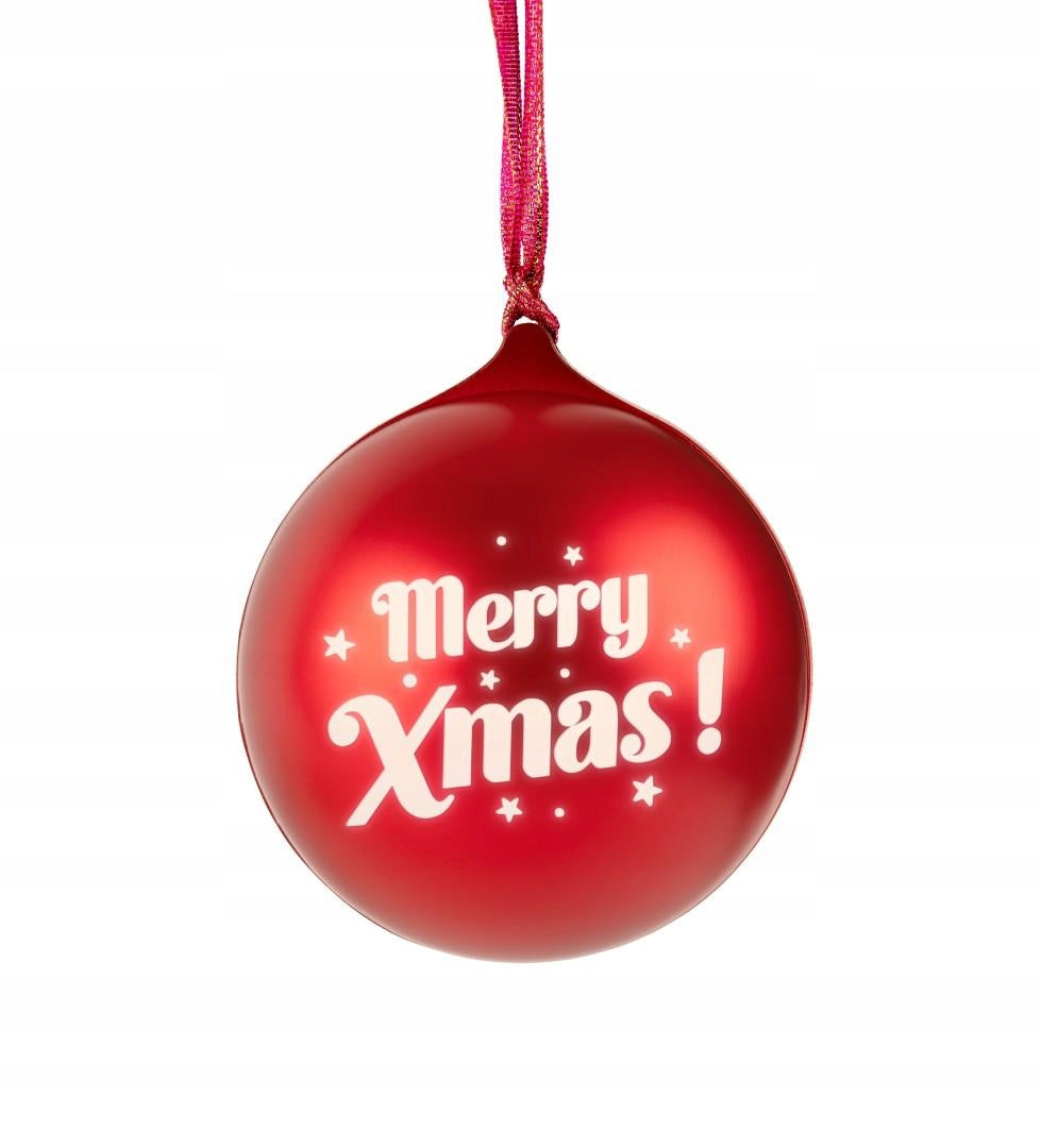 BIG BEN Glowing Christmas Bauble with Bluetooth Speaker - Red