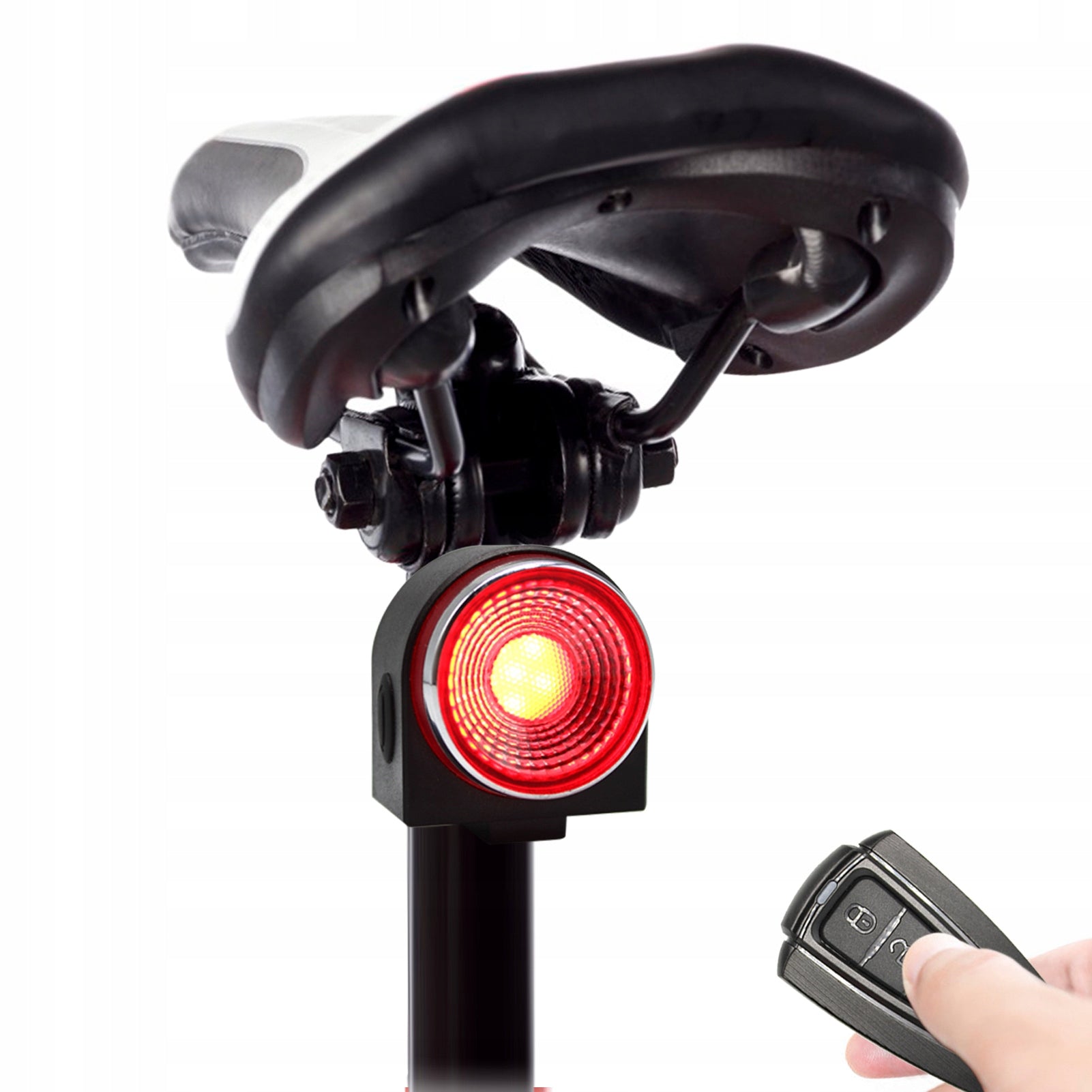 BIKE ALARM REAR STOP LIGHT UNDER THE SADDLE
